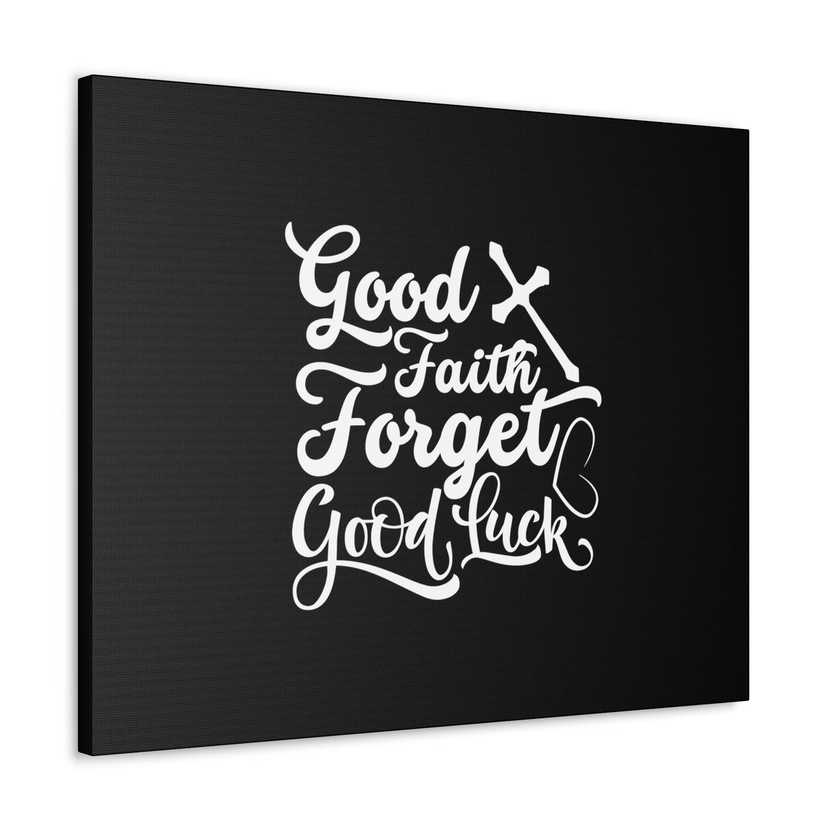 Scripture Walls Good Faith Forget Hebrews 11:1 Black Christian Wall Art Bible Verse Print Ready to Hang Unframed-Express Your Love Gifts