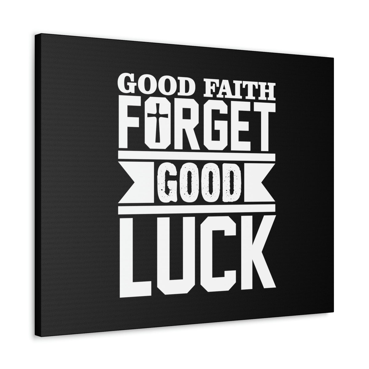 Scripture Walls Good Faith Hebrews 11:1 Cross Black Christian Wall Art Bible Verse Print Ready to Hang Unframed-Express Your Love Gifts