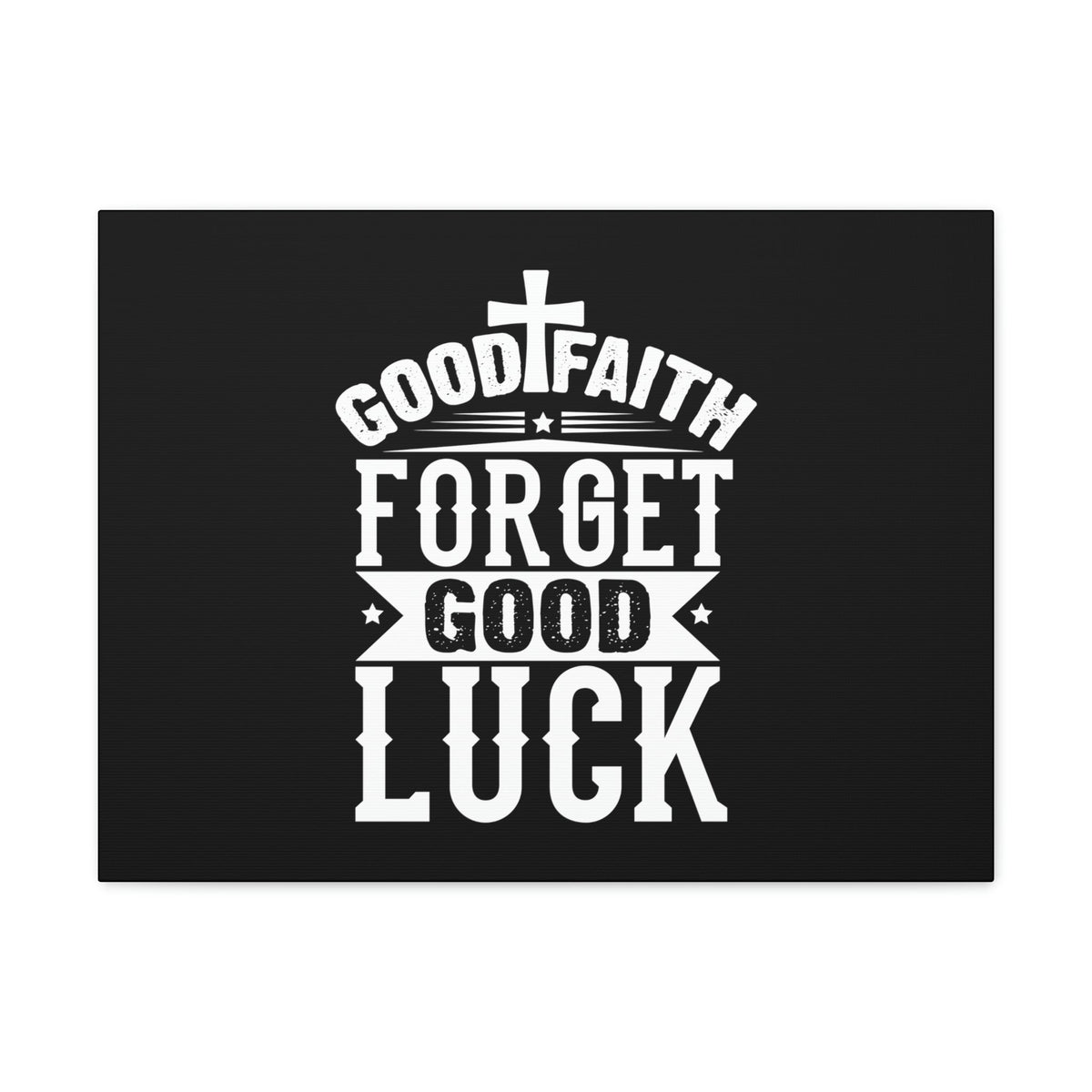 Scripture Walls Good Faith Hebrews 11:1 White Cross Christian Wall Art Bible Verse Print Ready to Hang Unframed-Express Your Love Gifts