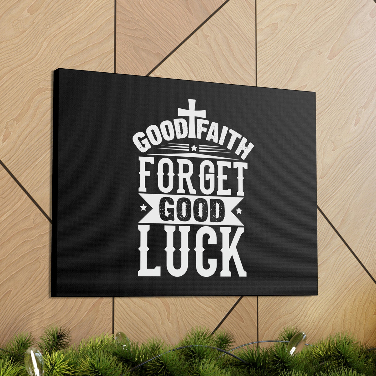 Scripture Walls Good Faith Hebrews 11:1 White Cross Christian Wall Art Bible Verse Print Ready to Hang Unframed-Express Your Love Gifts