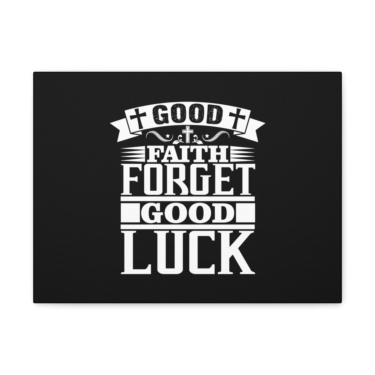 Scripture Walls Good Luck Hebrews 11:1 Cross Black Christian Wall Art Bible Verse Print Ready to Hang Unframed-Express Your Love Gifts