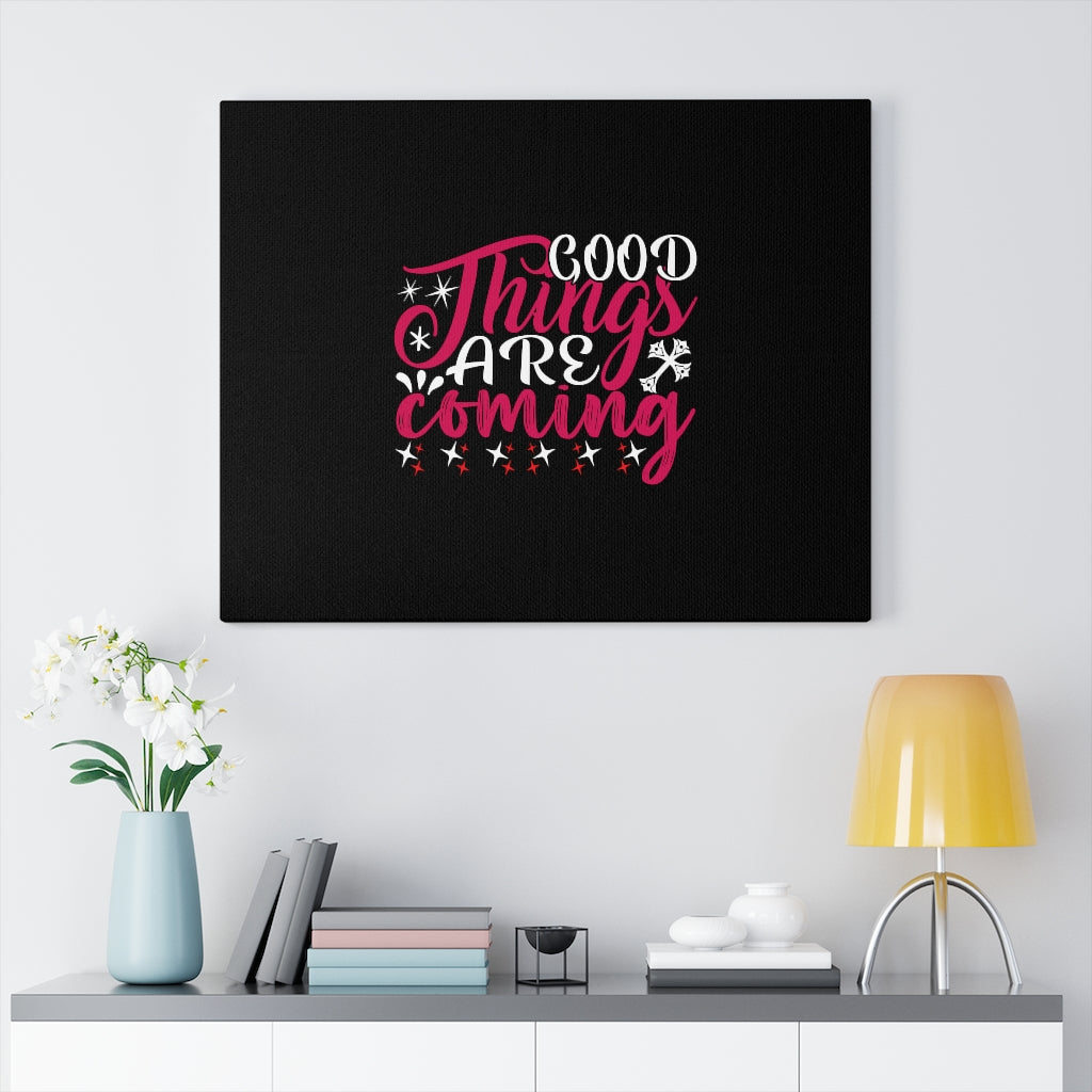 Scripture Walls Good Things Are Coming Stars Bible Verse Canvas Christian Wall Art Ready to Hang Unframed-Express Your Love Gifts