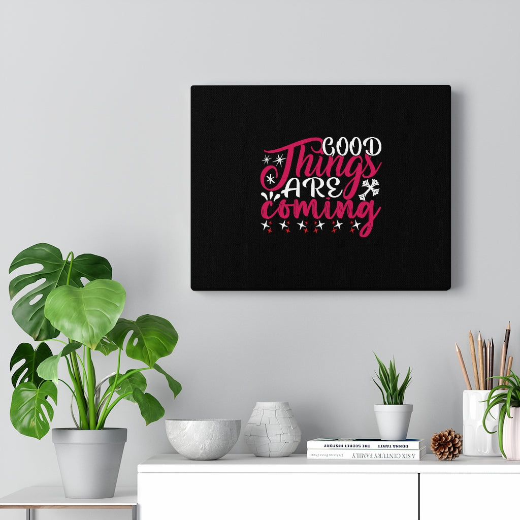 Scripture Walls Good Things Are Coming Stars Bible Verse Canvas Christian Wall Art Ready to Hang Unframed-Express Your Love Gifts