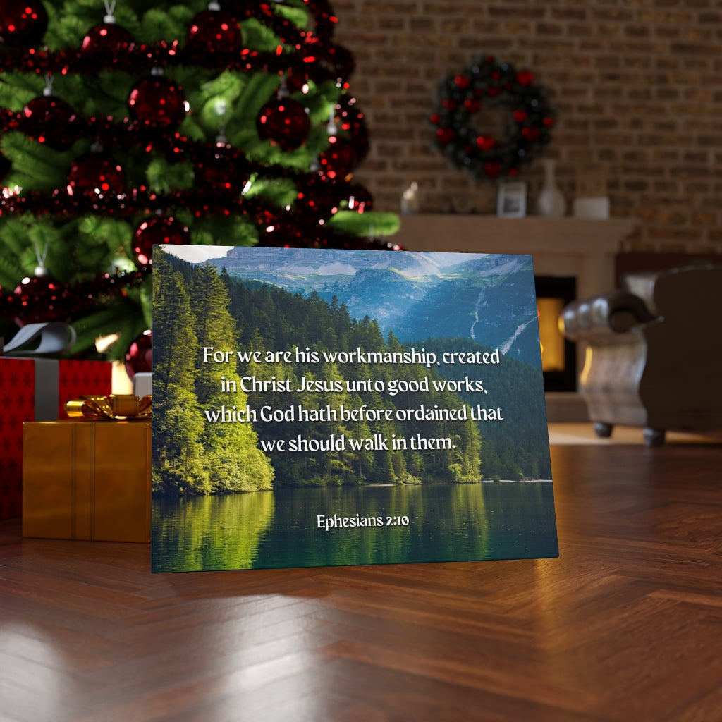 Scripture Walls Good Works Ephesians 2:10 Bible Verse Canvas Christian Wall Art Ready to Hang Unframed-Express Your Love Gifts