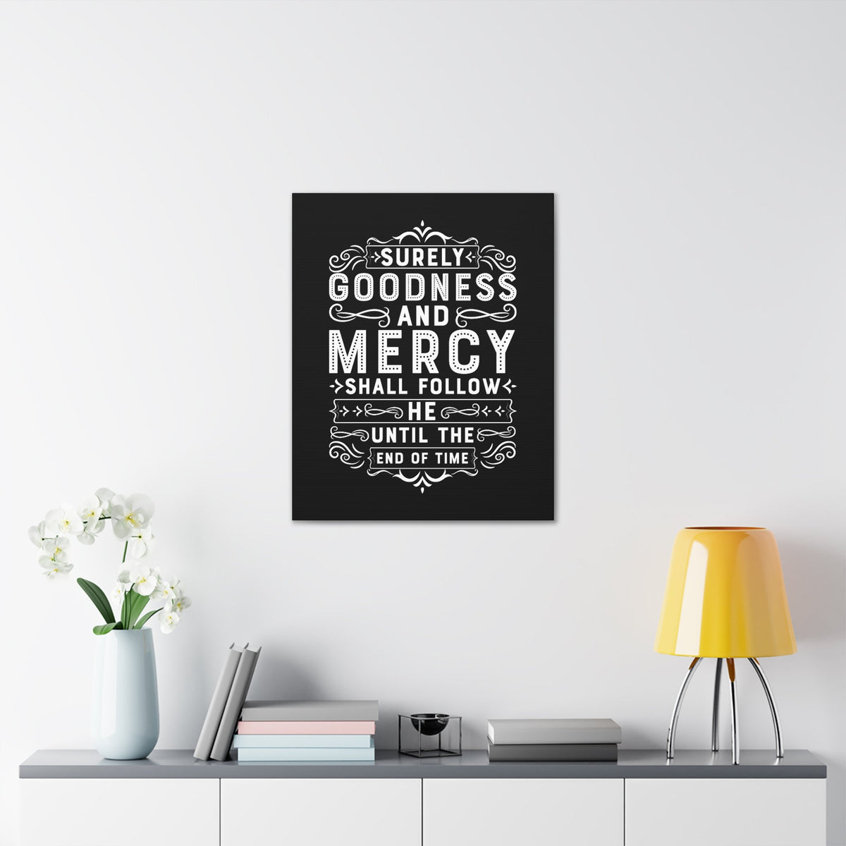 Scripture Walls Goodness And Mercy Psalms 23:6 Christian Wall Art Bible Verse Print Ready to Hang Unframed-Express Your Love Gifts