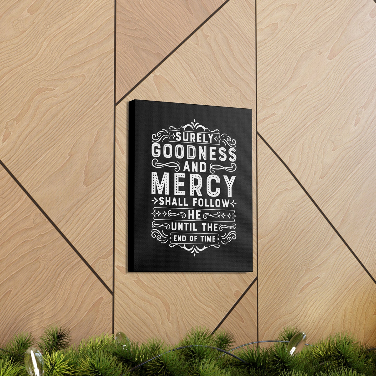 Scripture Walls Goodness And Mercy Psalms 23:6 Christian Wall Art Bible Verse Print Ready to Hang Unframed-Express Your Love Gifts