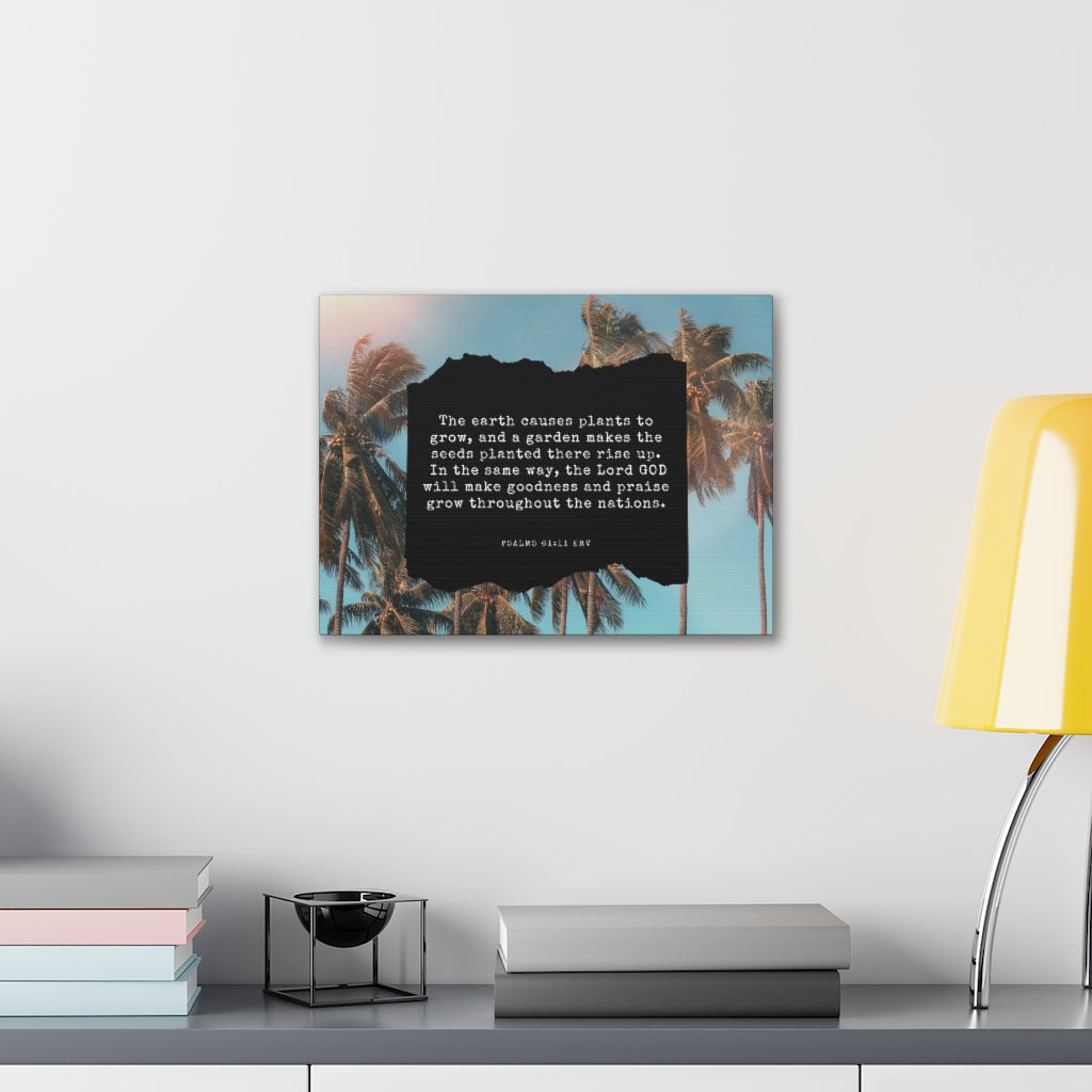 Scripture Walls Goodness And Praise Psalms 61:11 Bible Verse Canvas Christian Wall Art Ready to Hang Unframed-Express Your Love Gifts