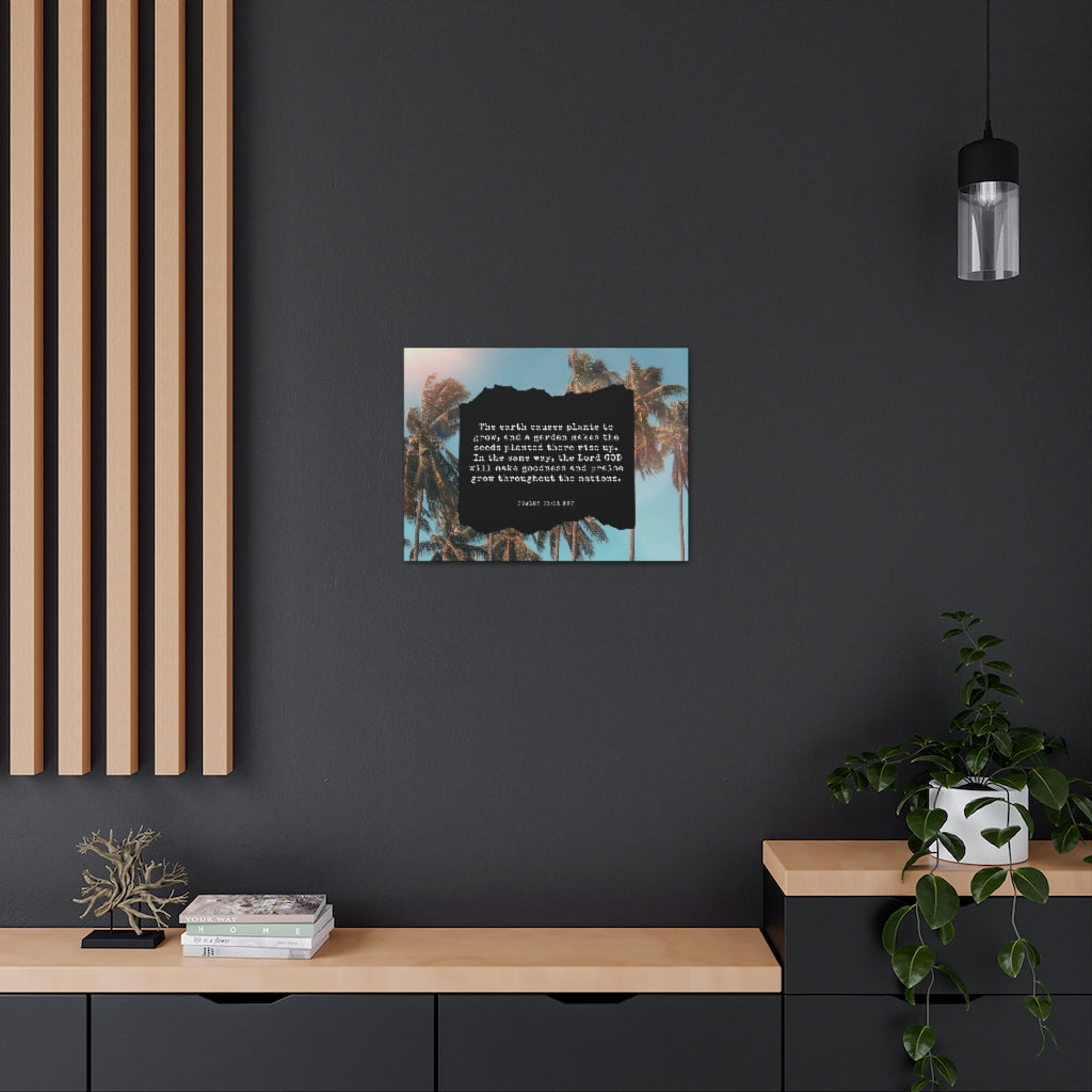 Scripture Walls Goodness And Praise Psalms 61:11 Bible Verse Canvas Christian Wall Art Ready to Hang Unframed-Express Your Love Gifts