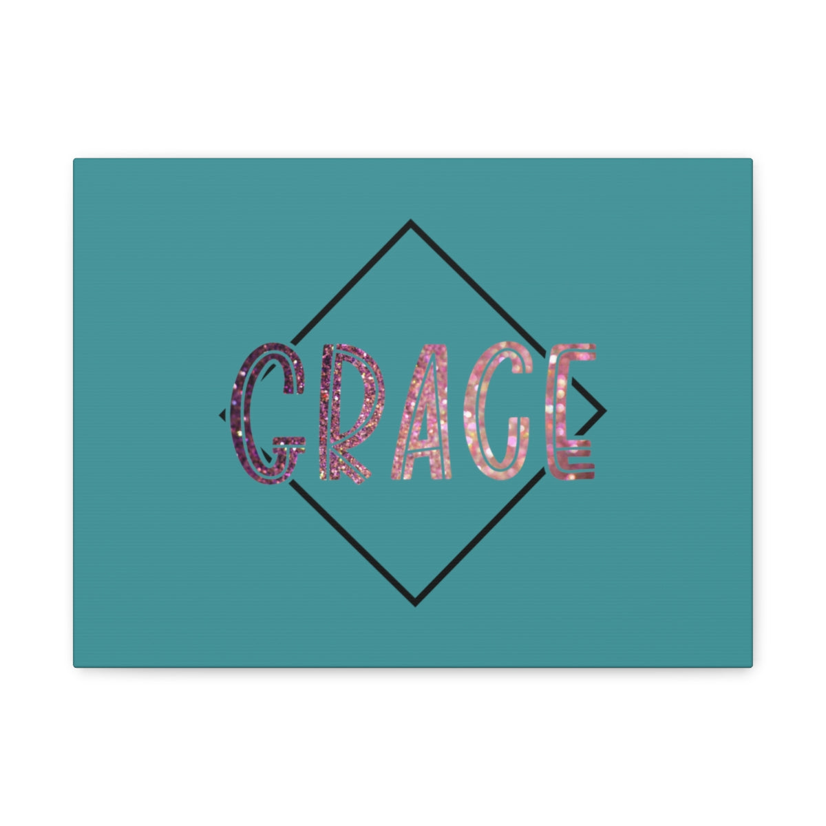 Scripture Walls Grace Glitter 1 Corinthians 15:10 Bible Canvas Christian Wall Art Ready to Hang Unframed-Express Your Love Gifts