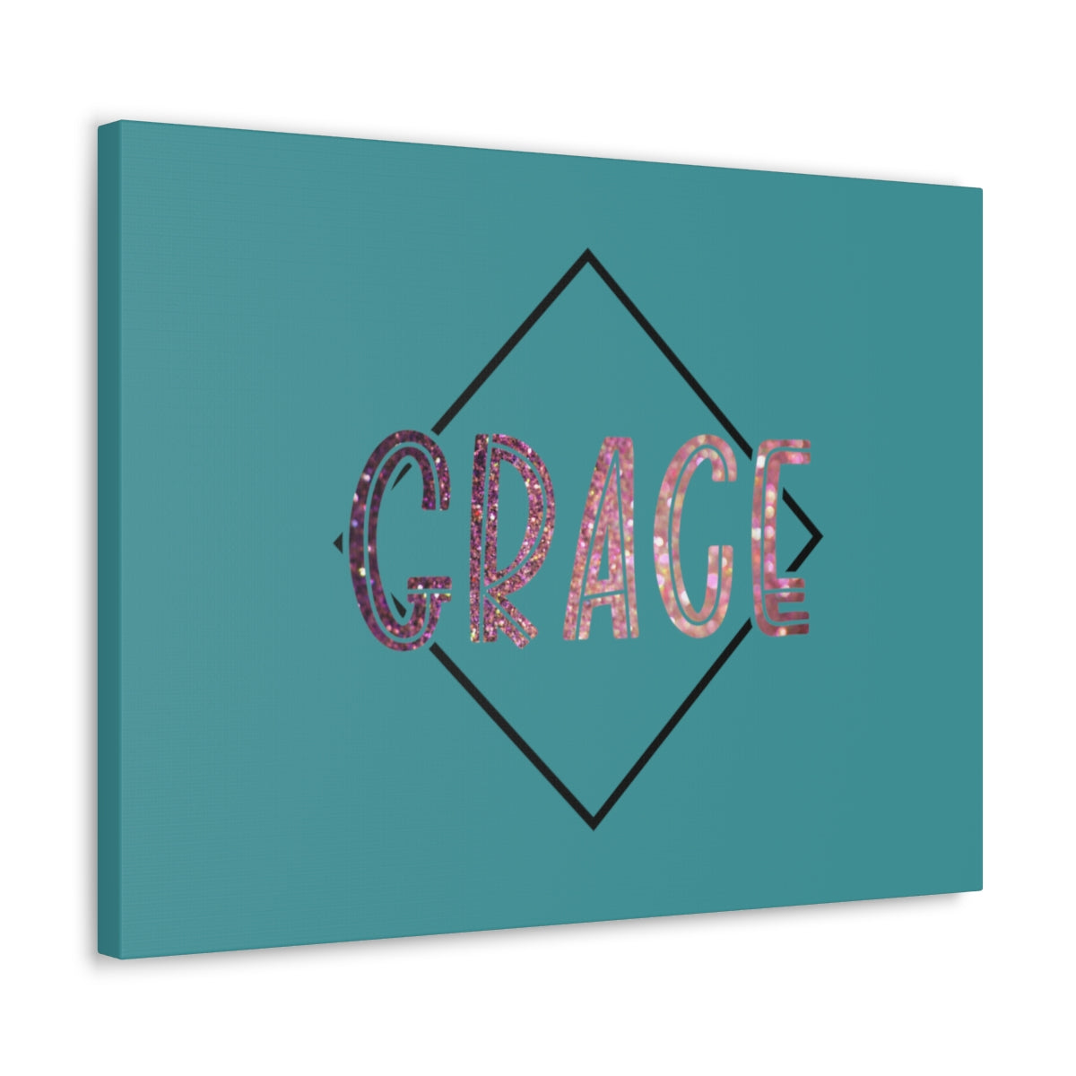 Scripture Walls Grace Glitter 1 Corinthians 15:10 Bible Canvas Christian Wall Art Ready to Hang Unframed-Express Your Love Gifts