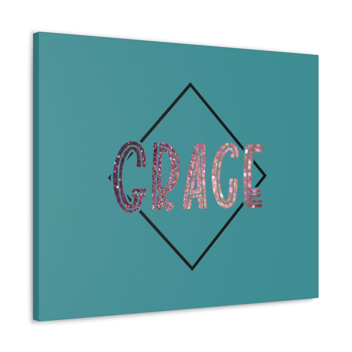 Scripture Walls Grace Glitter 1 Corinthians 15:10 Bible Canvas Christian Wall Art Ready to Hang Unframed-Express Your Love Gifts