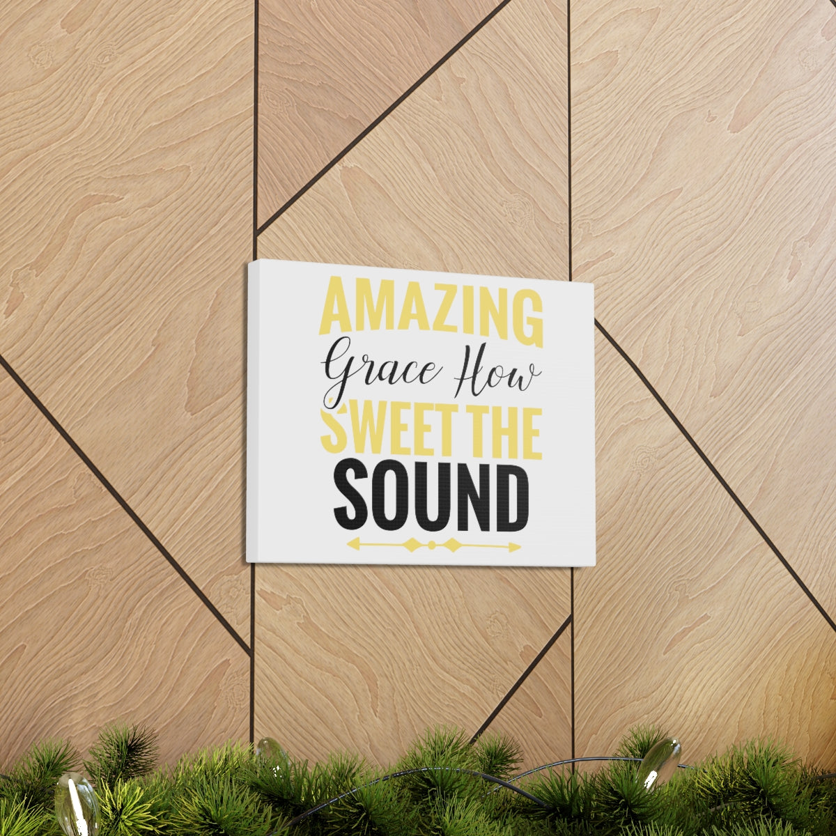 Scripture Walls Grace How Sweet 1 Corinthians 15:10 Christian Wall Art Print Ready to Hang Unframed-Express Your Love Gifts