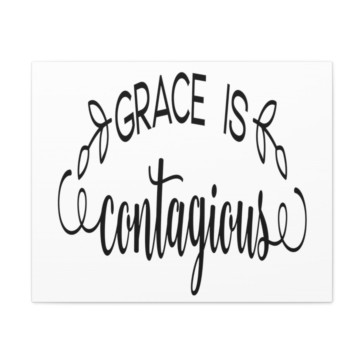 Scripture Walls Grace Is Contagious 2 Corinthians 12:8-9 Christian Wall Art Print Ready to Hang Unframed-Express Your Love Gifts