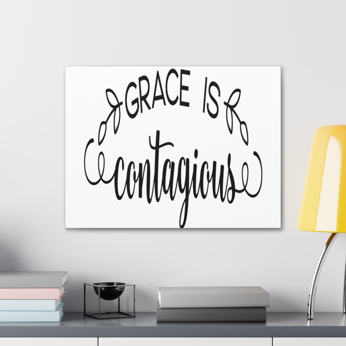 Scripture Walls Grace Is Contagious 2 Corinthians 12:8-9 Christian Wall Art Print Ready to Hang Unframed-Express Your Love Gifts