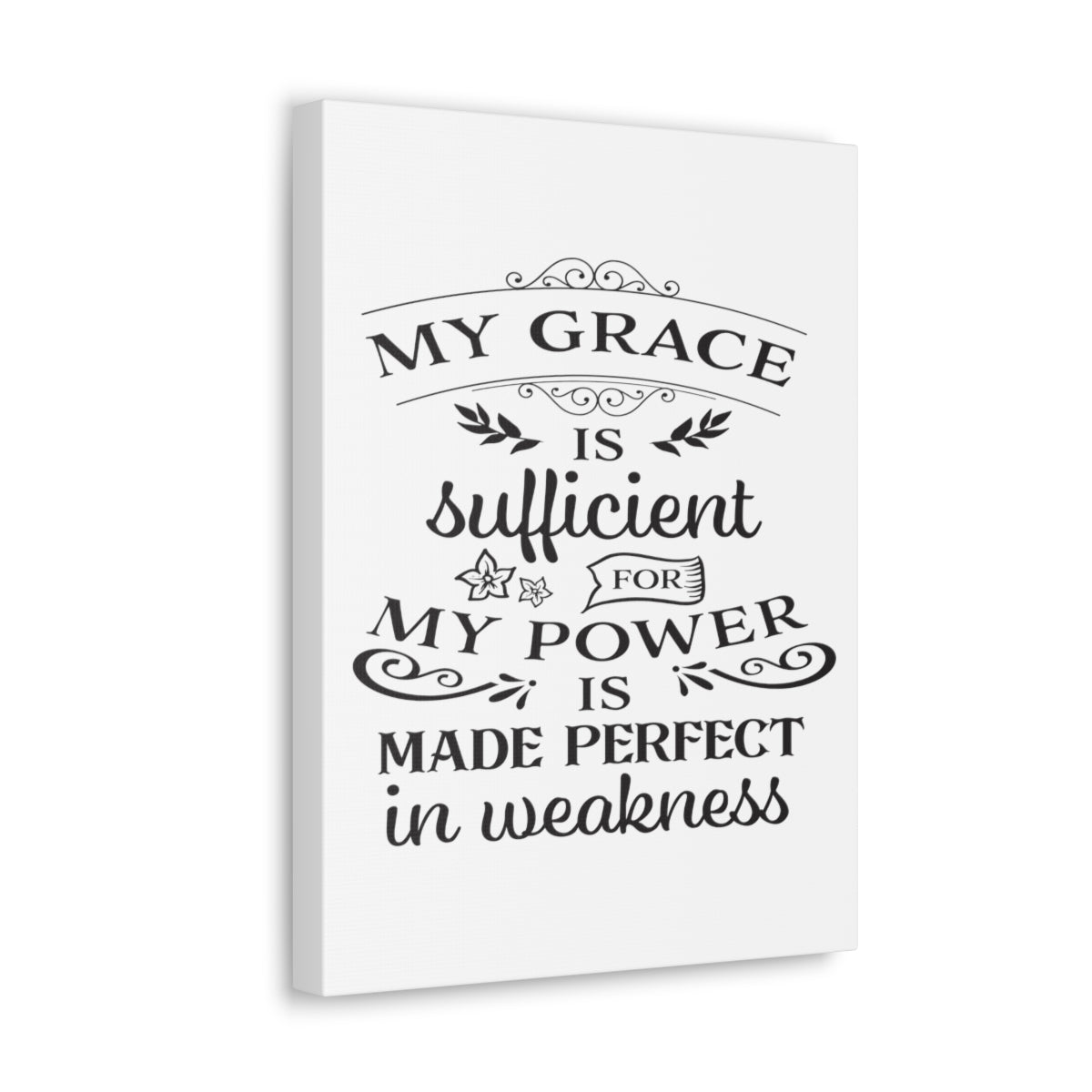 Scripture Walls Grace Is Sufficient 2 Corinthians 12:9 Christian Wall Art Print Ready to Hang Unframed-Express Your Love Gifts