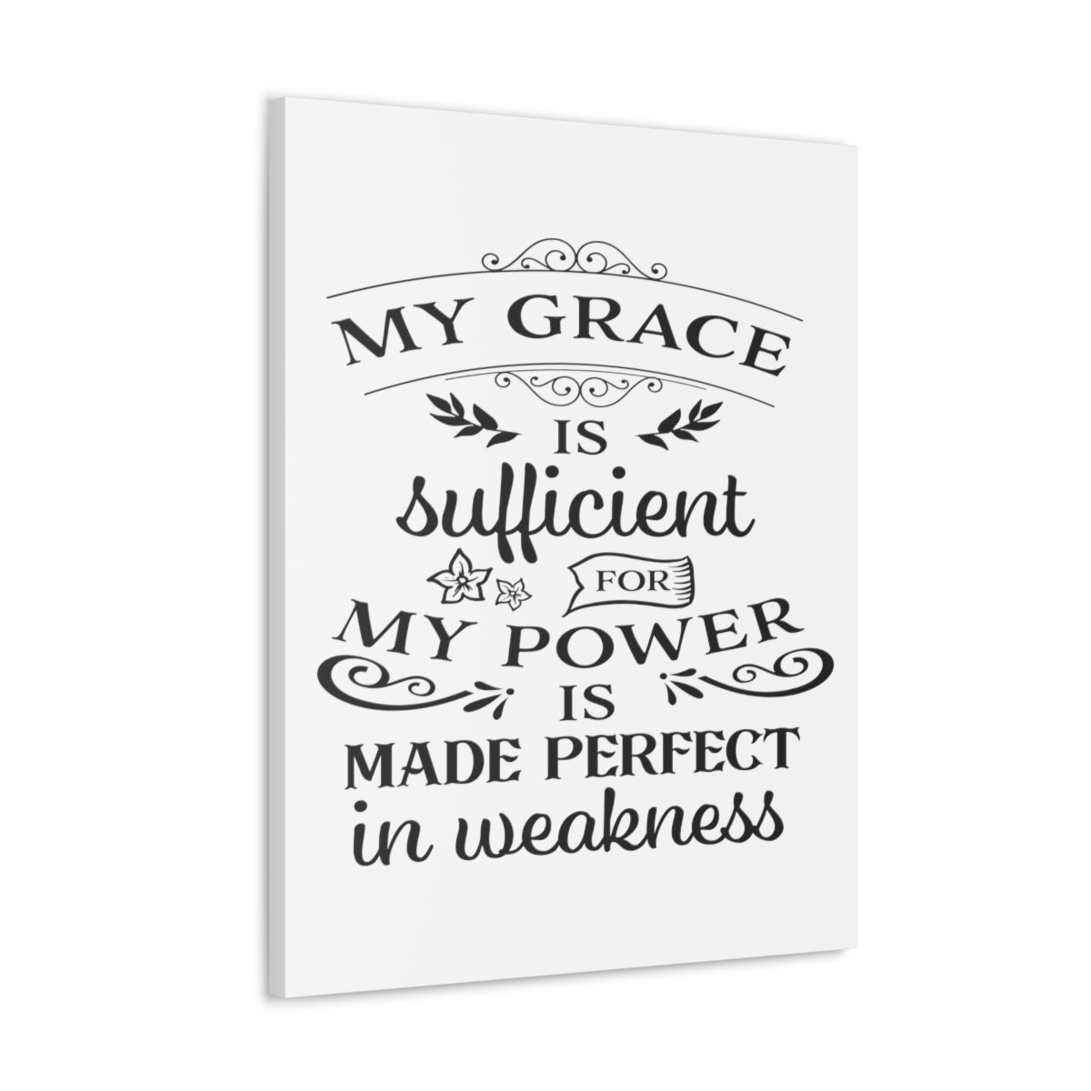 Scripture Walls Grace Is Sufficient 2 Corinthians 12:9 Christian Wall Art Print Ready to Hang Unframed-Express Your Love Gifts