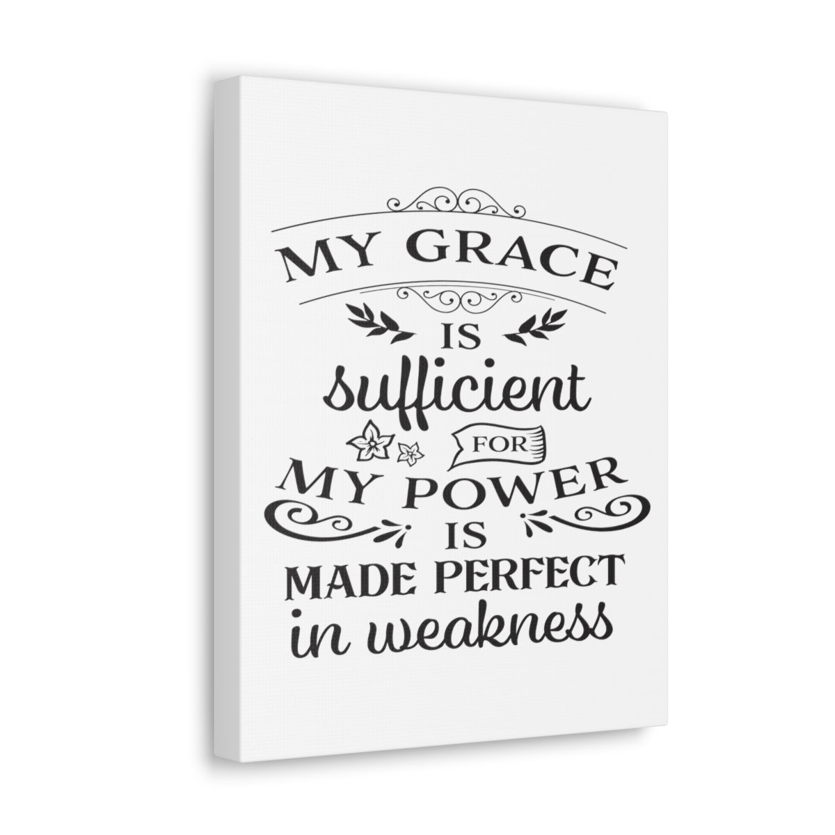 Scripture Walls Grace Is Sufficient 2 Corinthians 12:9 Christian Wall Art Print Ready to Hang Unframed-Express Your Love Gifts