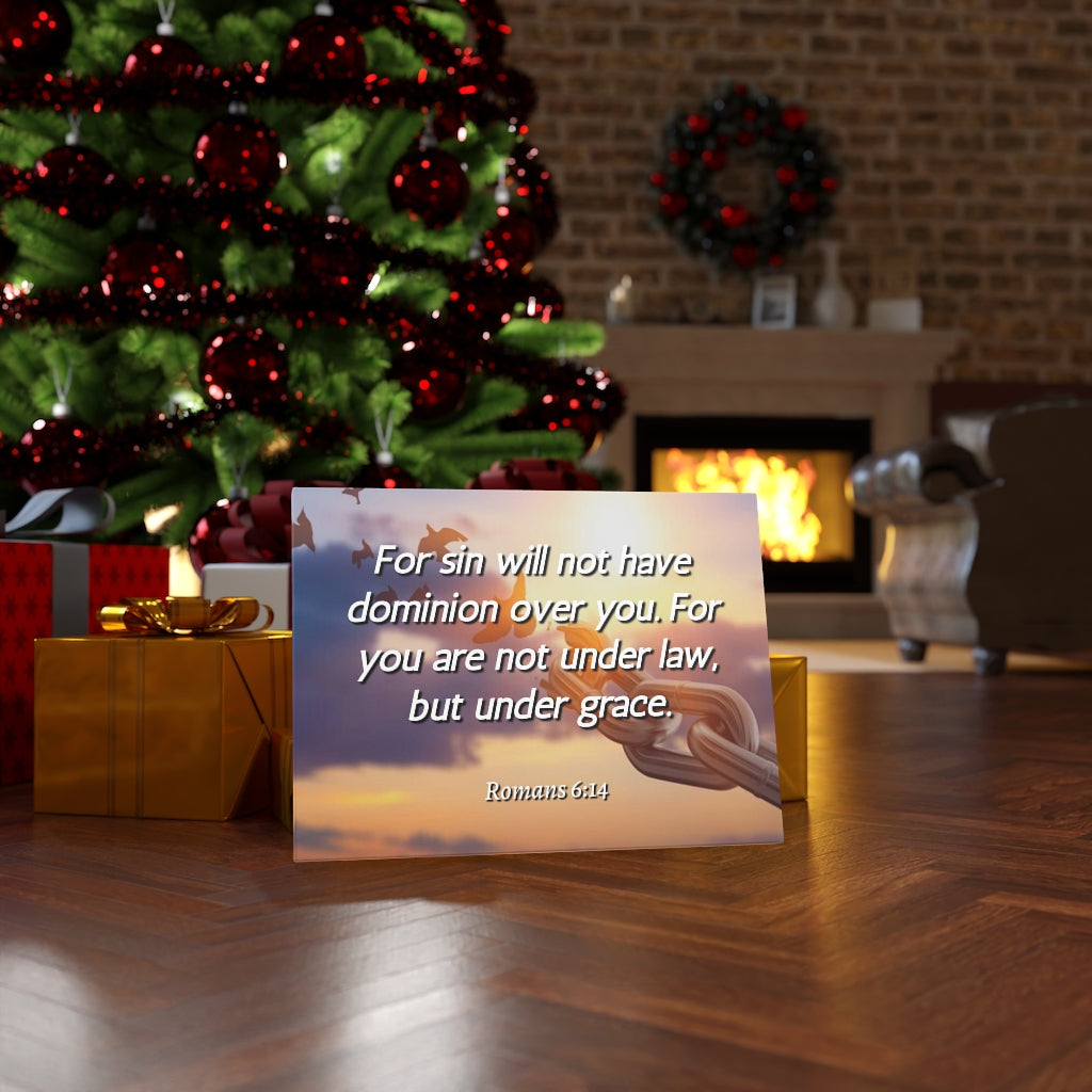 Scripture Walls Grace Romans 6:14 Bible Verse Canvas Christian Wall Art Ready to Hang Unframed-Express Your Love Gifts