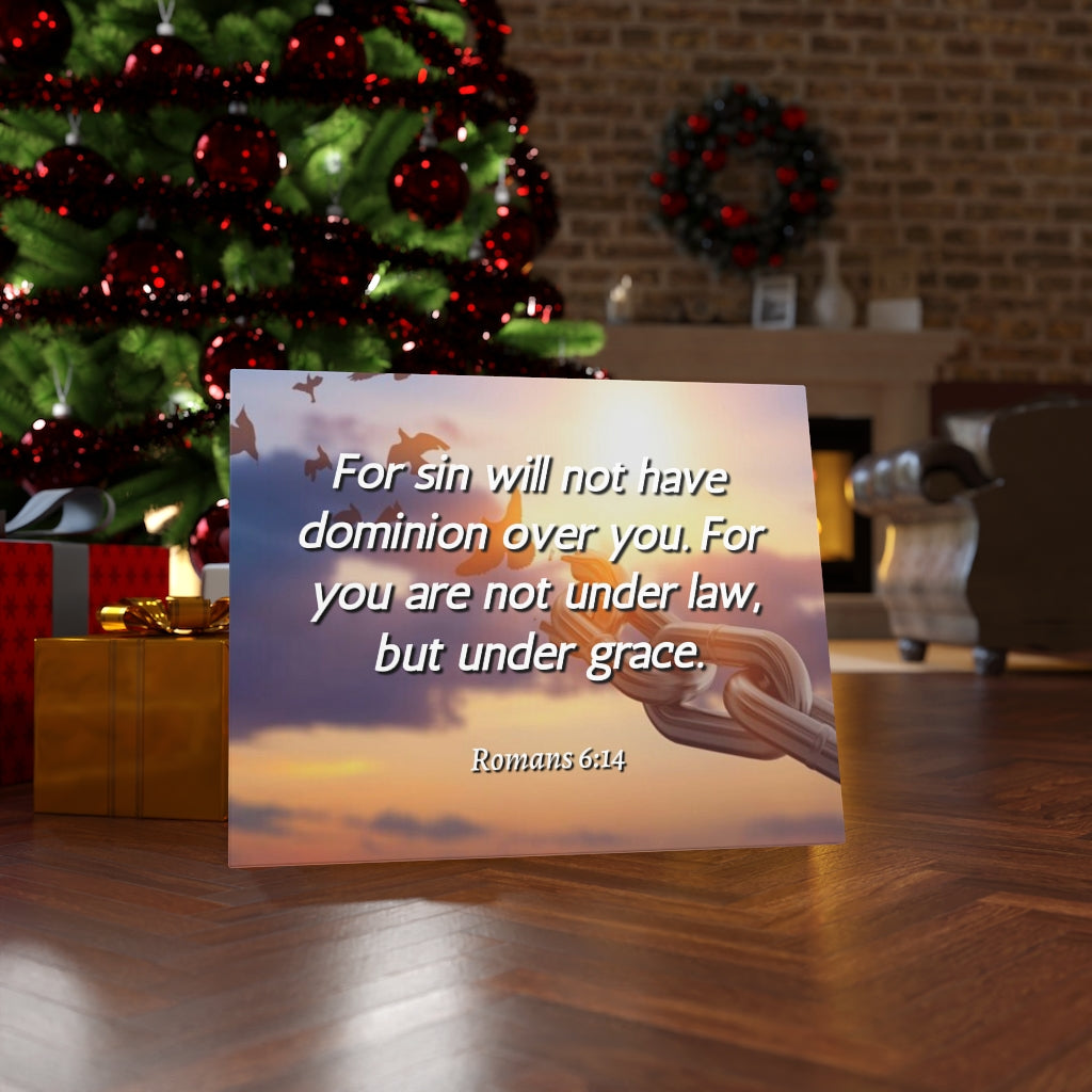 Scripture Walls Grace Romans 6:14 Bible Verse Canvas Christian Wall Art Ready to Hang Unframed-Express Your Love Gifts