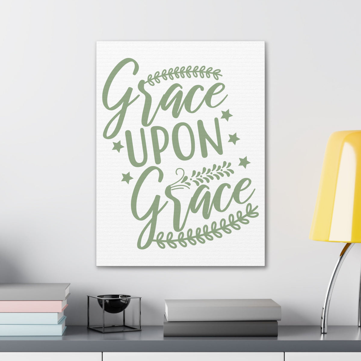 Scripture Walls Grace Upon Grace Ephesians 2:8 Christian Wall Art Print Ready to Hang Unframed-Express Your Love Gifts