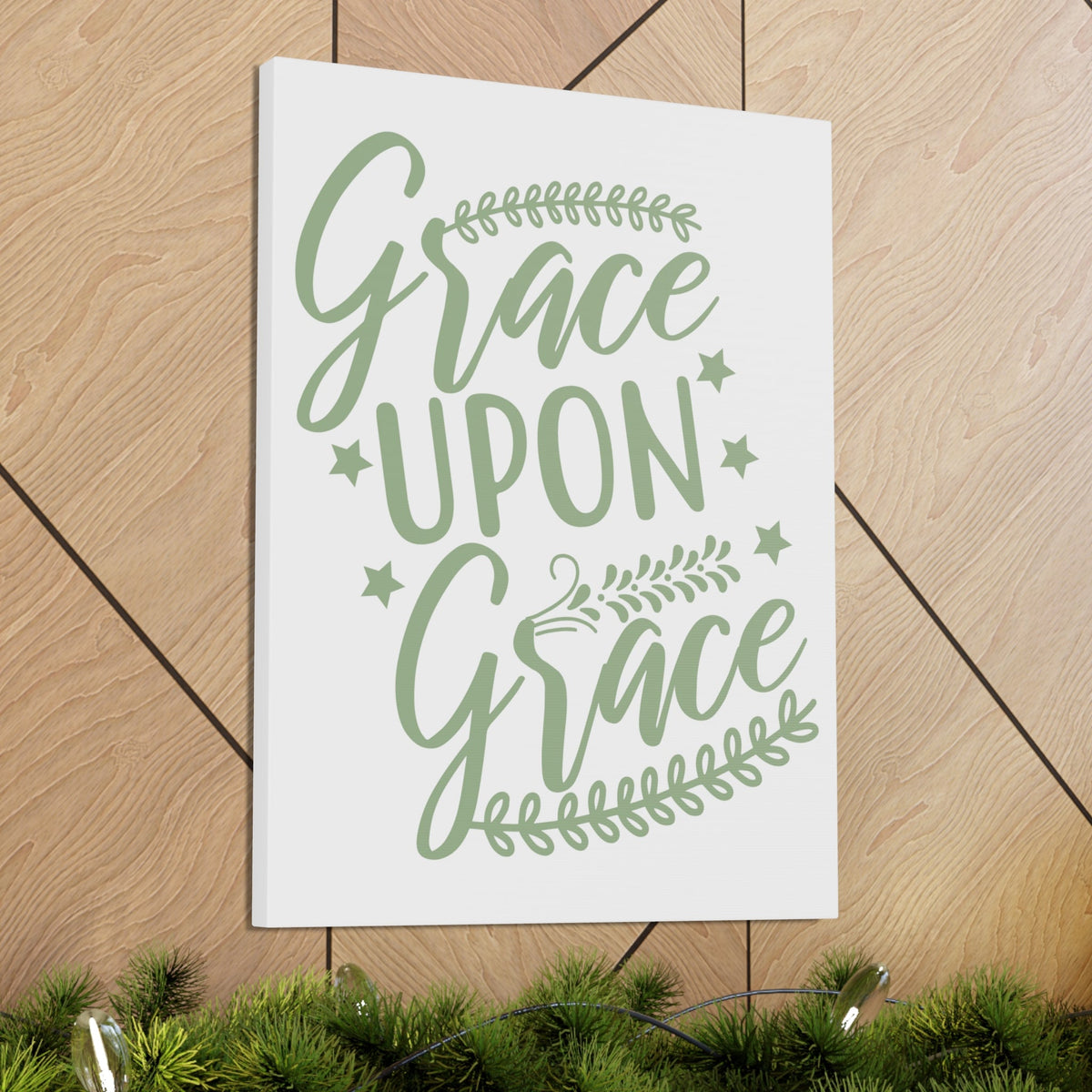 Scripture Walls Grace Upon Grace Ephesians 2:8 Christian Wall Art Print Ready to Hang Unframed-Express Your Love Gifts