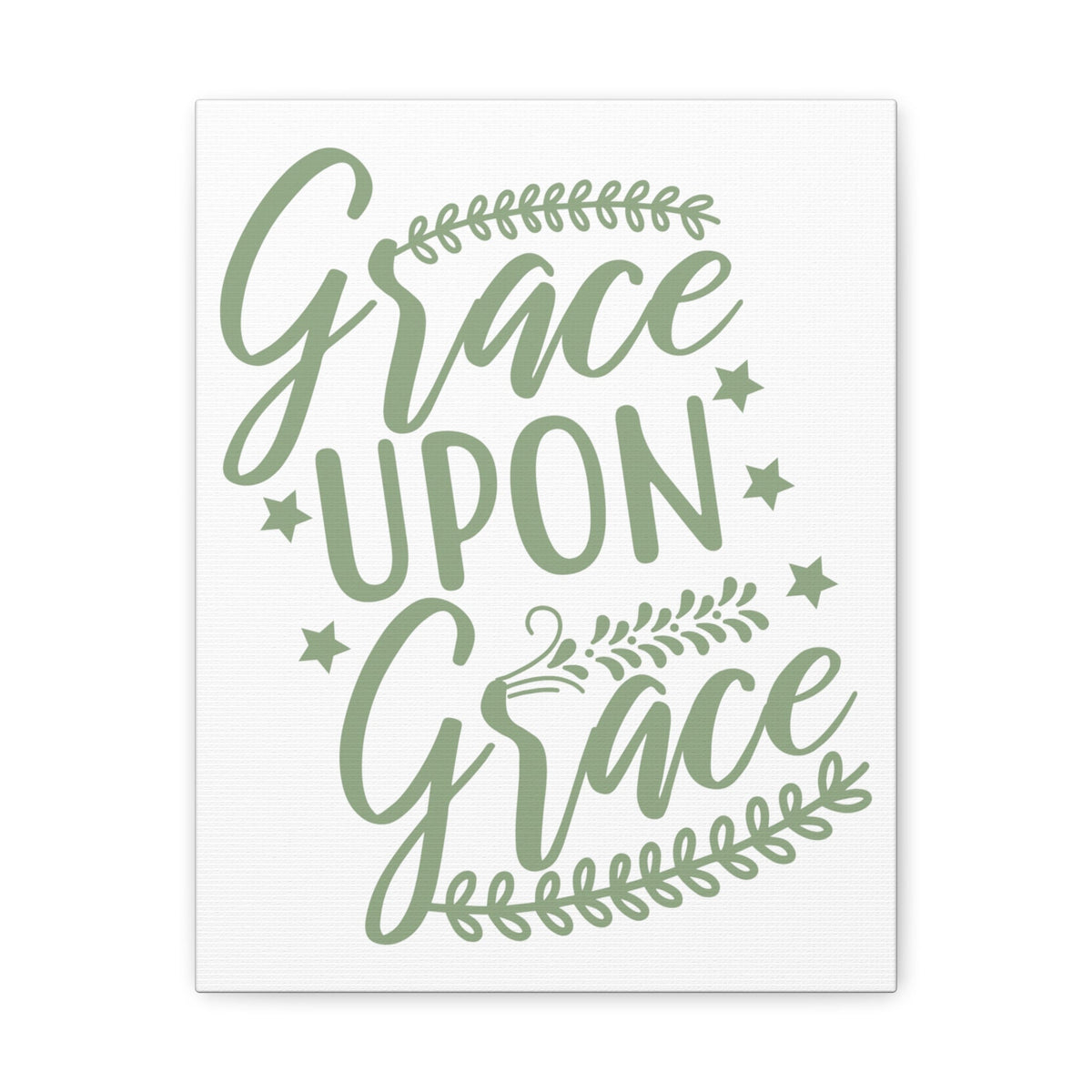 Scripture Walls Grace Upon Grace Ephesians 2:8 Christian Wall Art Print Ready to Hang Unframed-Express Your Love Gifts