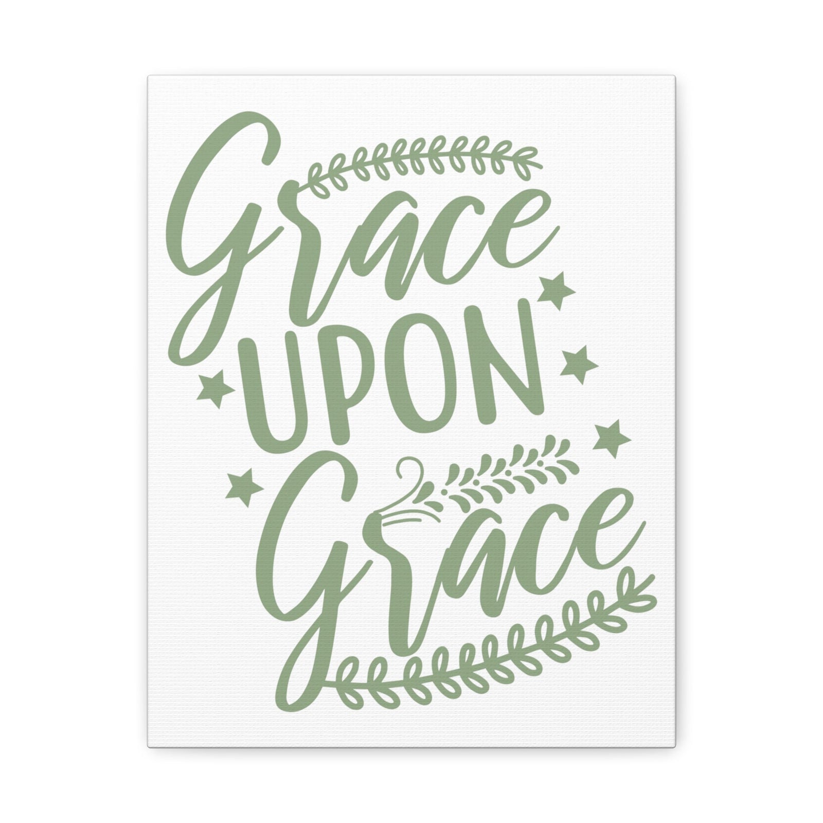 Scripture Walls Grace Upon Grace Ephesians 2:8 Christian Wall Art Print Ready to Hang Unframed-Express Your Love Gifts