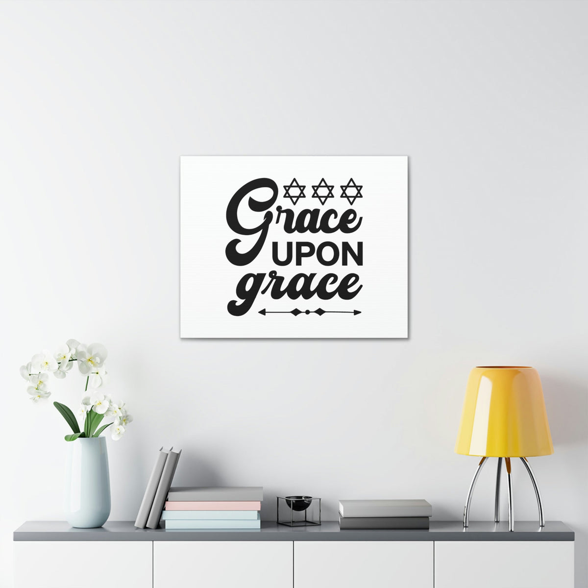 Scripture Walls Grace Upon Grace Hebrews 4:16 Christian Wall Art Bible Verse Print Ready to Hang Unframed-Express Your Love Gifts