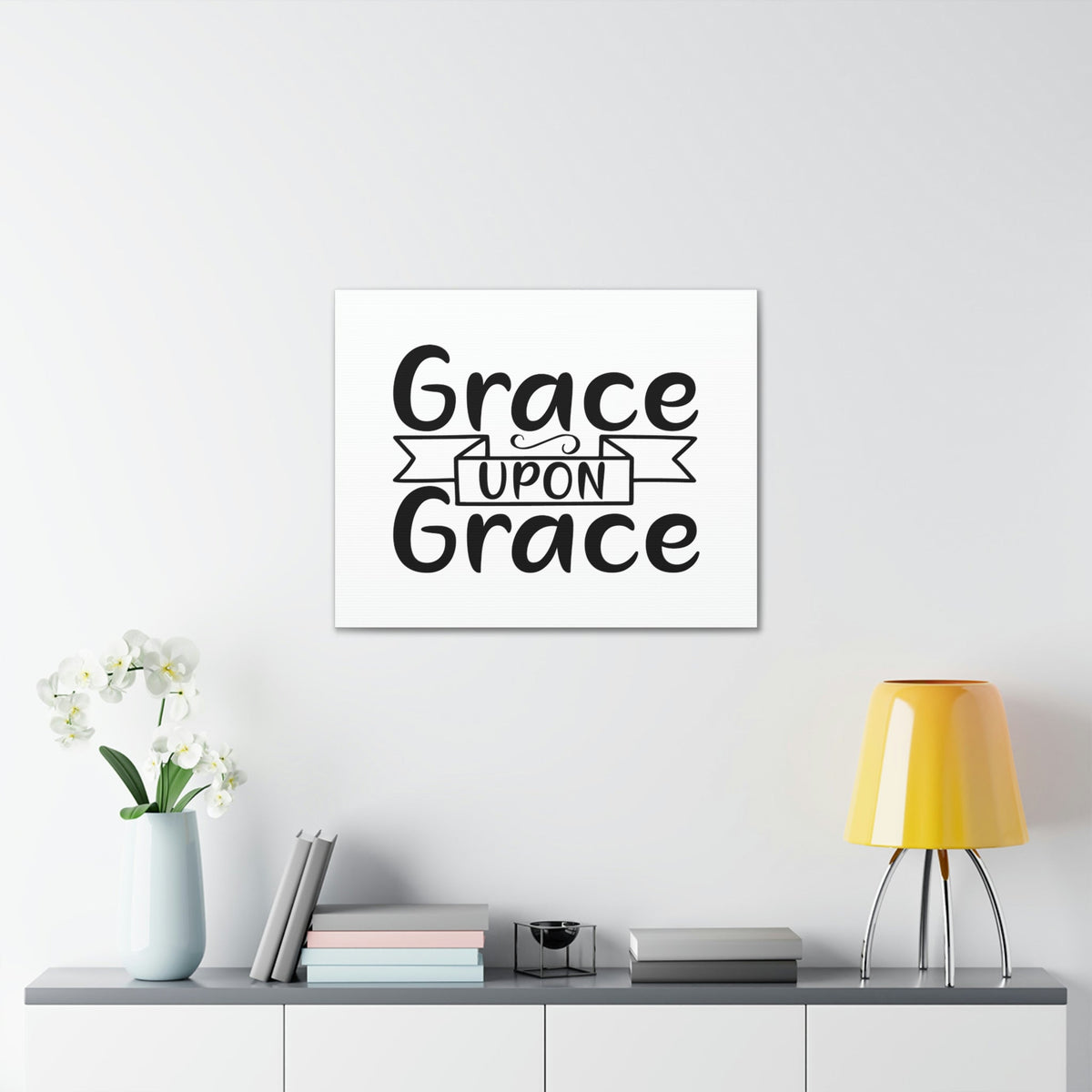Scripture Walls Grace Upon Grace John 1:16 Christian Wall Art Bible Verse Print Ready to Hang Unframed-Express Your Love Gifts