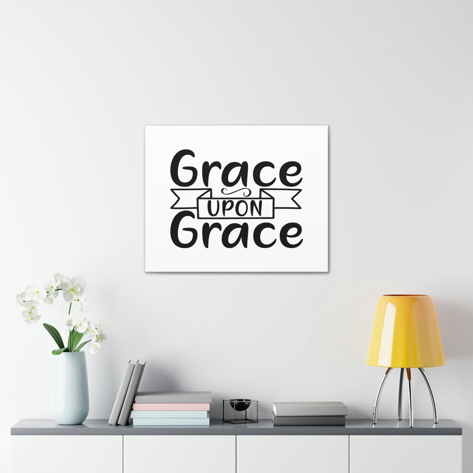 Scripture Walls Grace Upon Grace John 1:16 Christian Wall Art Bible Verse Print Ready to Hang Unframed-Express Your Love Gifts