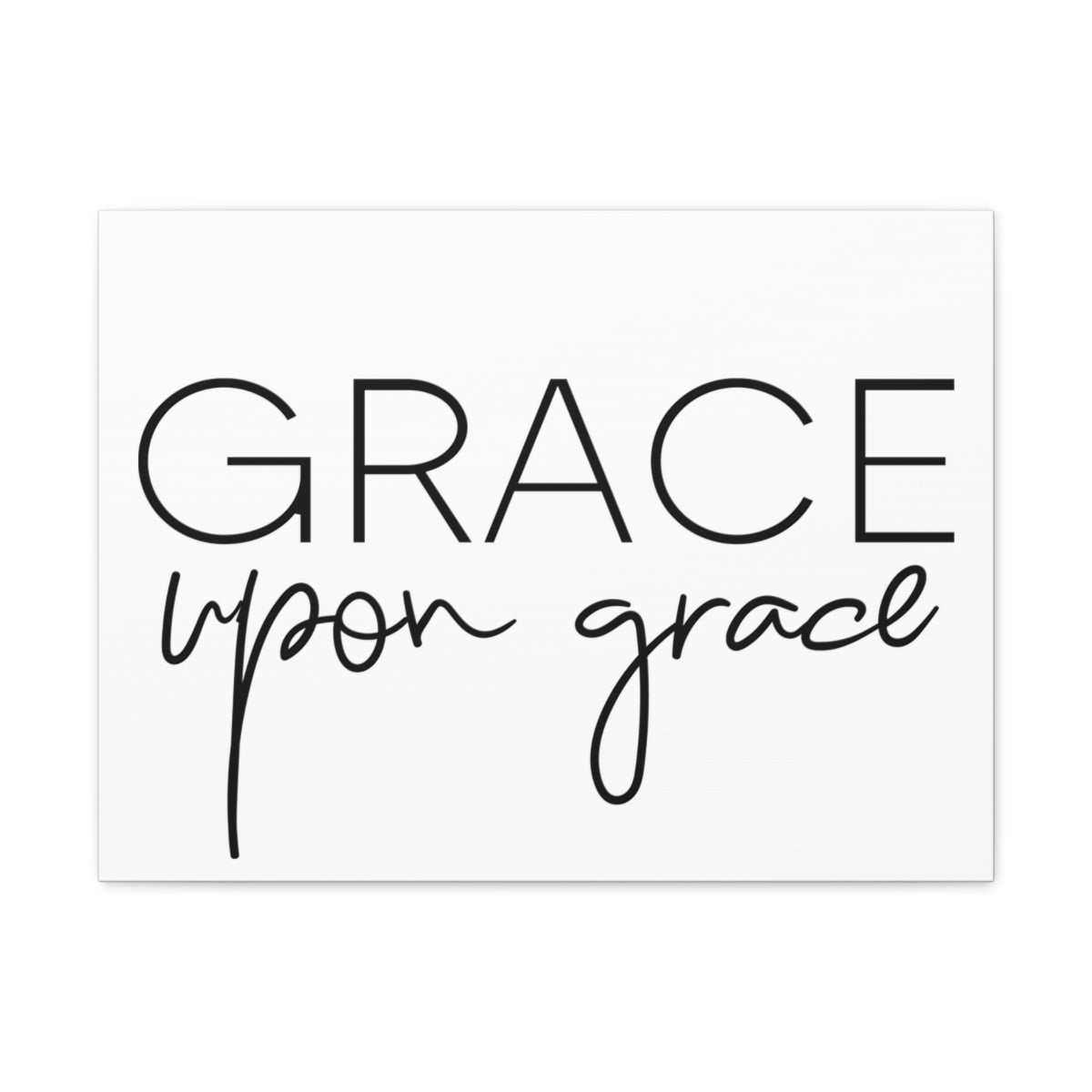 Scripture Walls Grace Upon Grace John 1:16 Christian Wall Art Print Ready to Hang Unframed-Express Your Love Gifts