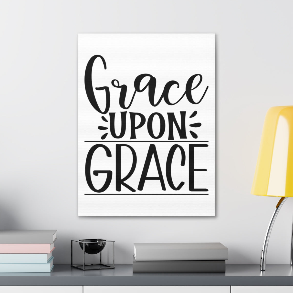 Scripture Walls Grace Upon Grace Romans 5:15 Christian Wall Art Print Ready to Hang Unframed-Express Your Love Gifts