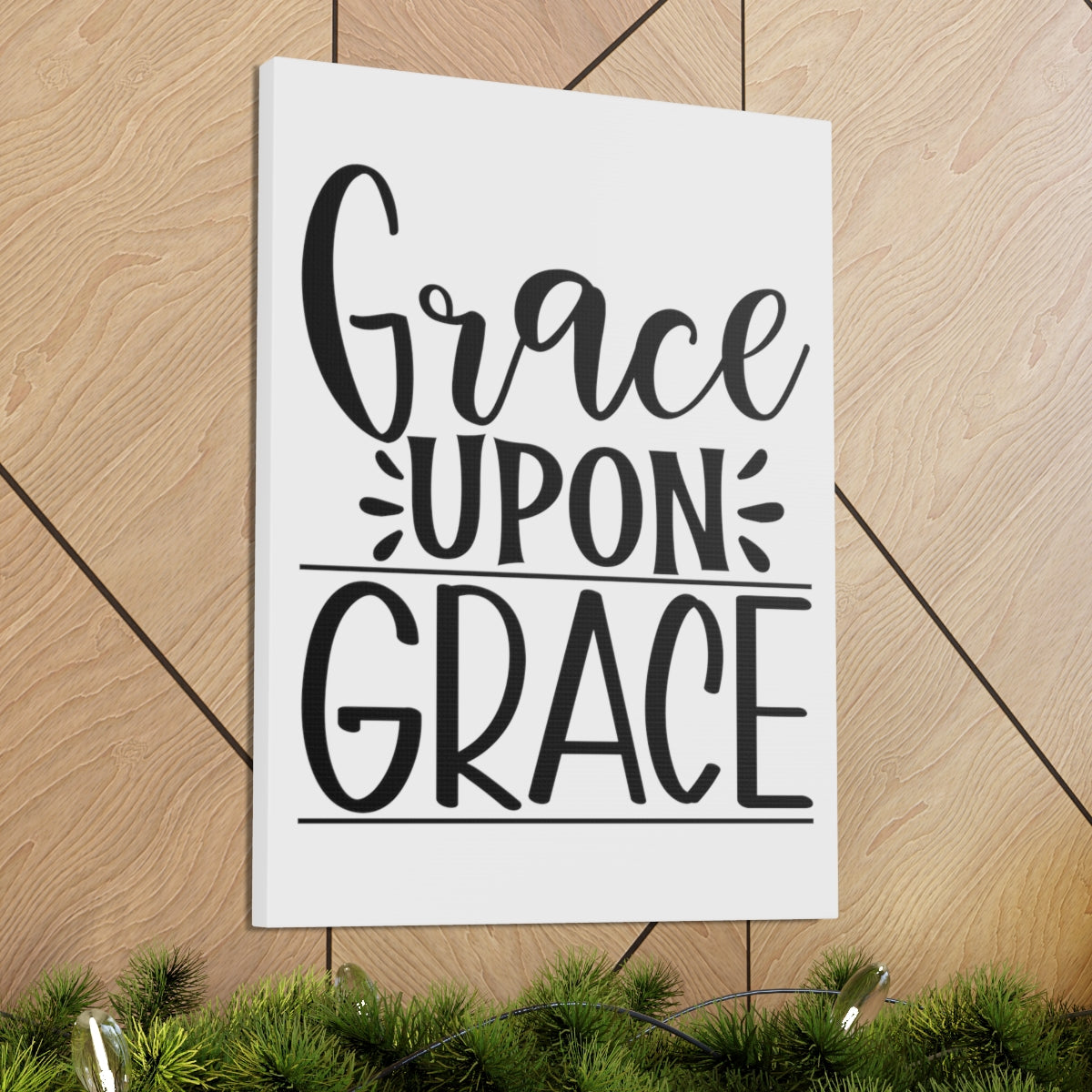 Scripture Walls Grace Upon Grace Romans 5:15 Christian Wall Art Print Ready to Hang Unframed-Express Your Love Gifts
