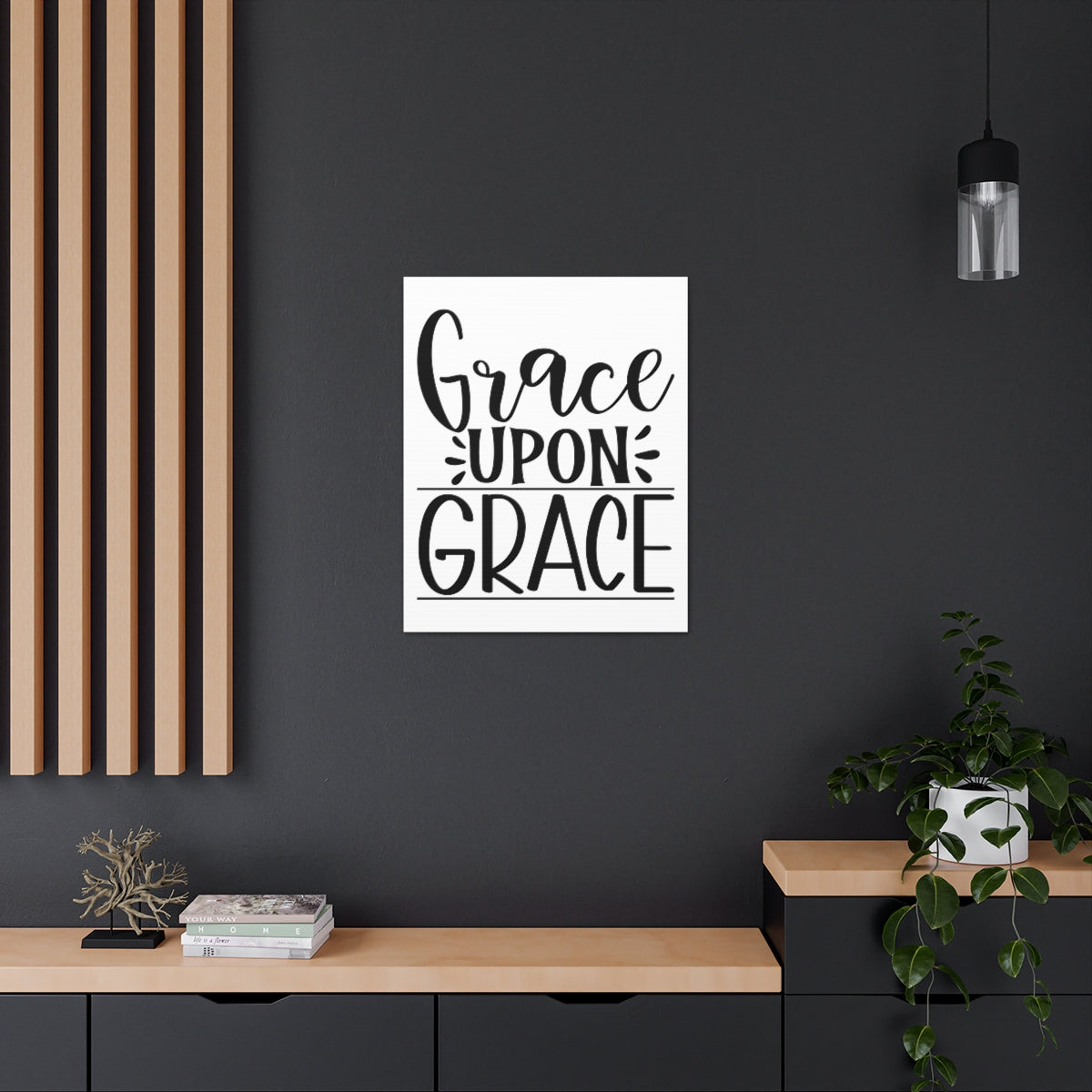 Scripture Walls Grace Upon Grace Romans 5:15 Christian Wall Art Print Ready to Hang Unframed-Express Your Love Gifts