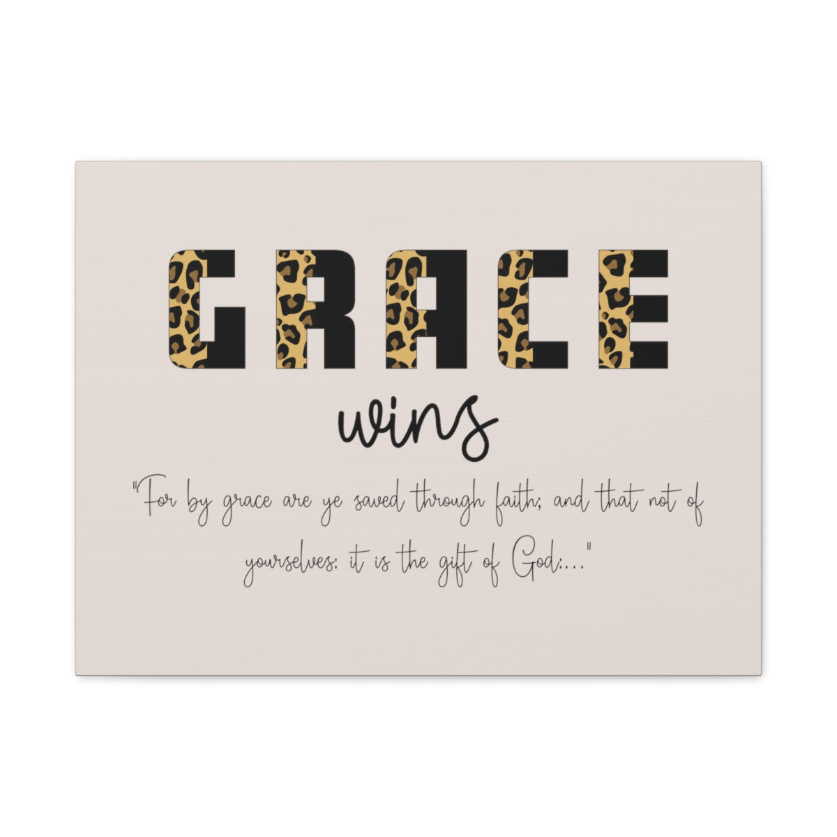 Scripture Walls Grace Wins Cougar 1 Peter 5:10 Bible Canvas Christian Wall Art Ready to Hang Unframed-Express Your Love Gifts