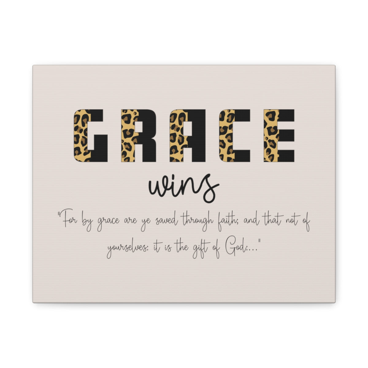 Scripture Walls Grace Wins Cougar 1 Peter 5:10 Bible Canvas Christian Wall Art Ready to Hang Unframed-Express Your Love Gifts