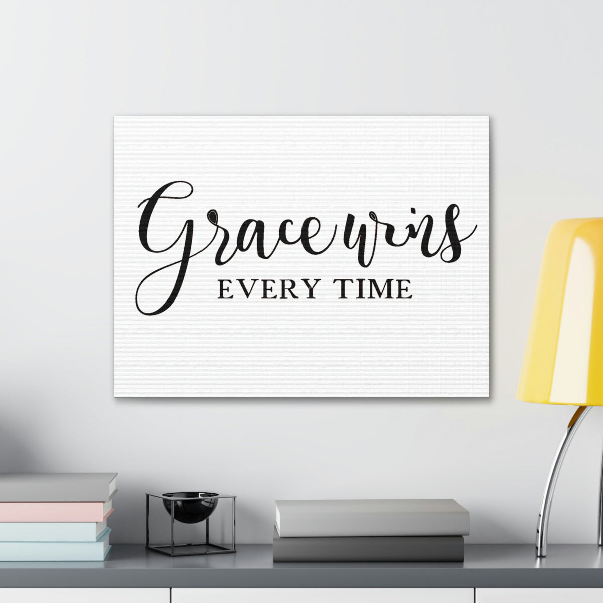 Scripture Walls Grace Wins Every Time 2 Timothy 1:9 Christian Wall Art Print Ready to Hang Unframed-Express Your Love Gifts