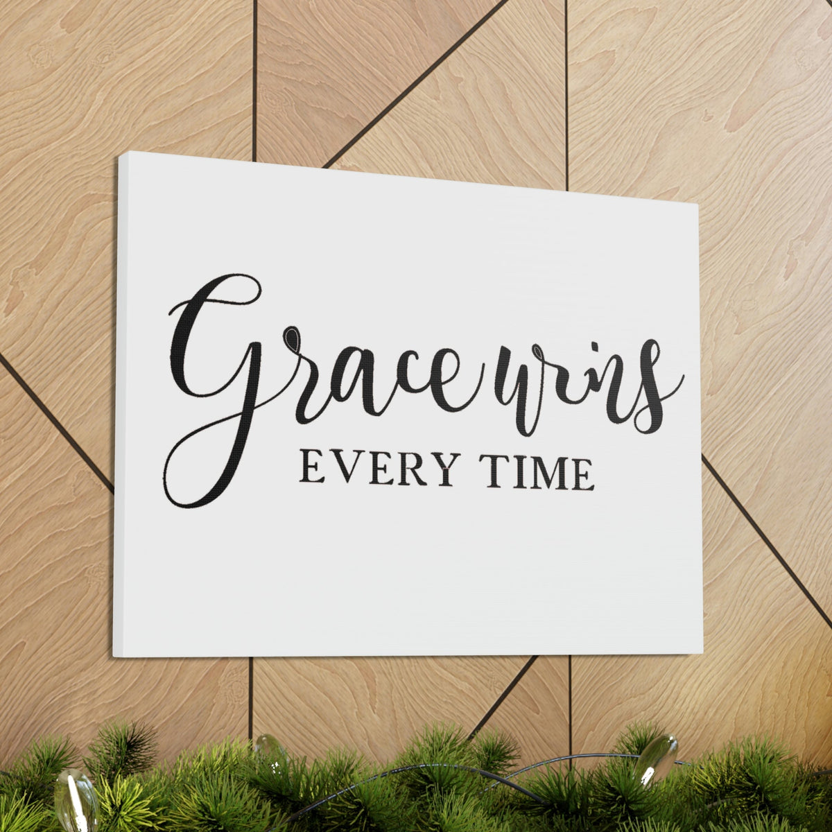 Scripture Walls Grace Wins Every Time 2 Timothy 1:9 Christian Wall Art Print Ready to Hang Unframed-Express Your Love Gifts