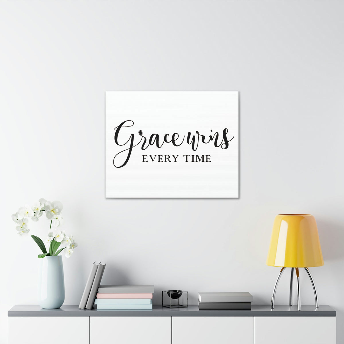 Scripture Walls Grace Wins Every Time 2 Timothy 1:9 Christian Wall Art Print Ready to Hang Unframed-Express Your Love Gifts