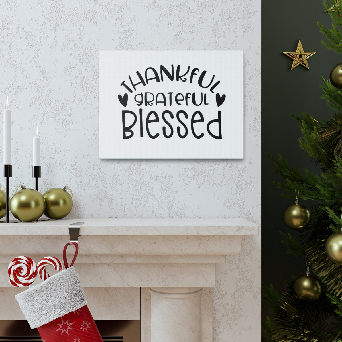 Scripture Walls Grateful Blessed Philippians 4:6 Christian Wall Art Print Ready to Hang Unframed-Express Your Love Gifts