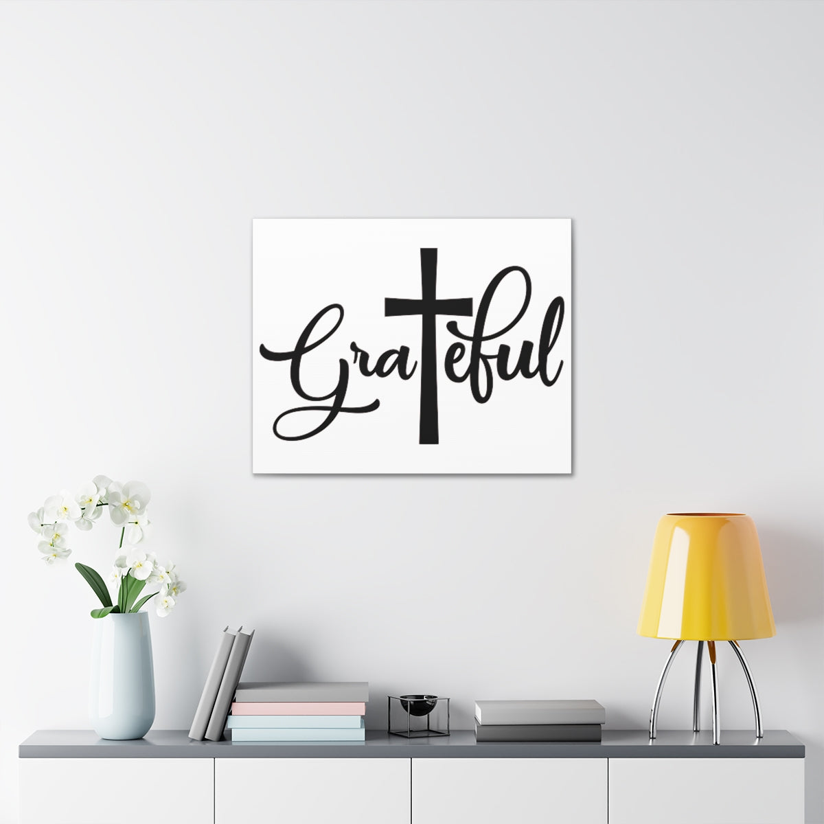 Scripture Walls Grateful Psalm 118:1 Christian Wall Art Print Ready to Hang Unframed-Express Your Love Gifts