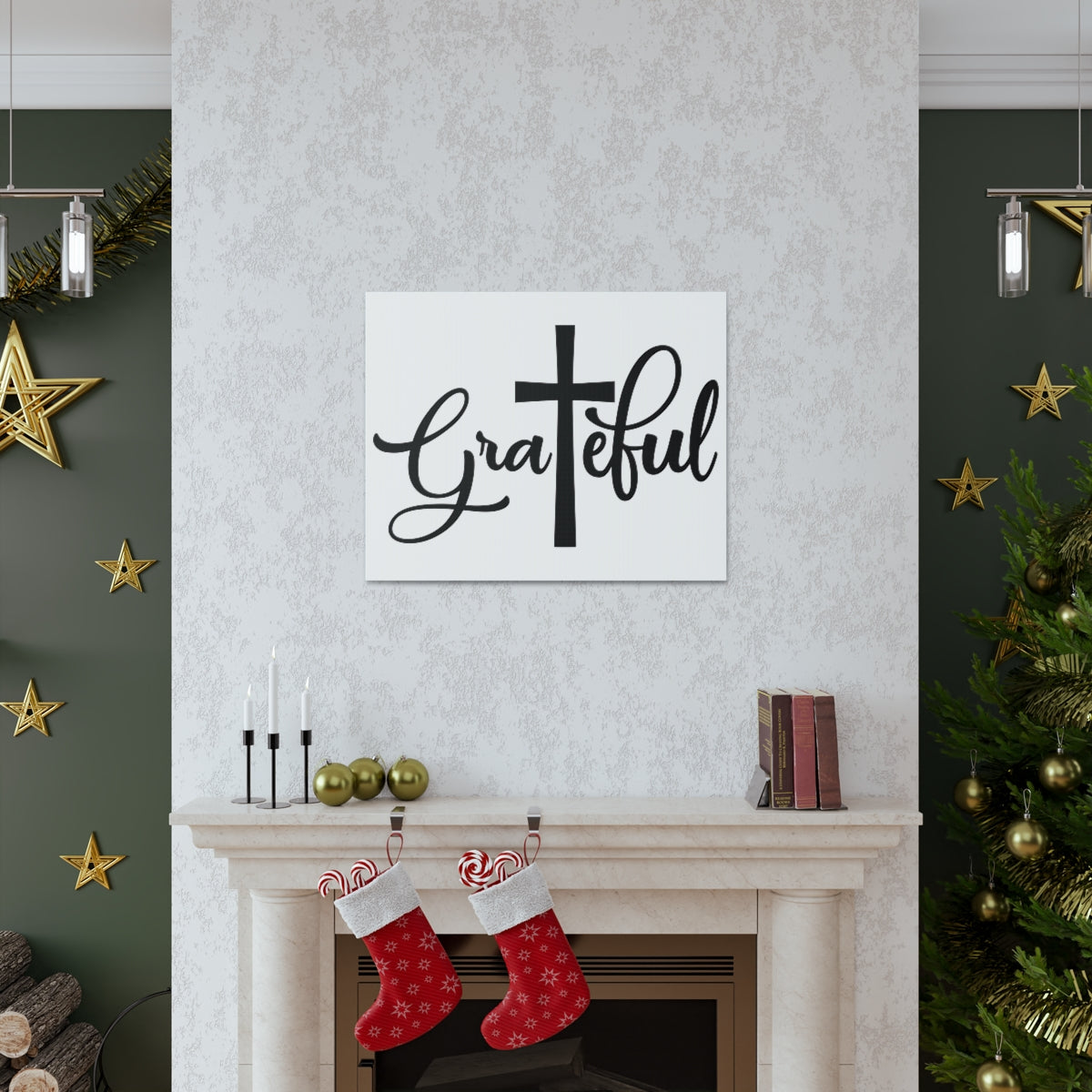 Scripture Walls Grateful Psalm 118:1 Christian Wall Art Print Ready to Hang Unframed-Express Your Love Gifts