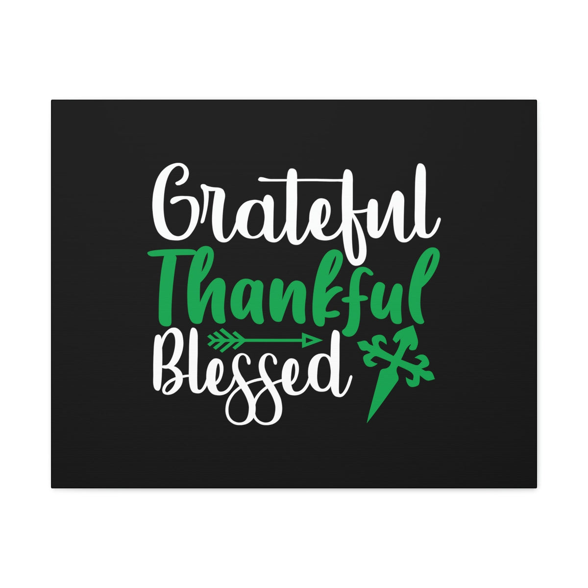 Scripture Walls Grateful, Thankful, Blessed Psalm 106:1 Christian Wall Art Bible Verse Print Ready to Hang Unframed-Express Your Love Gifts