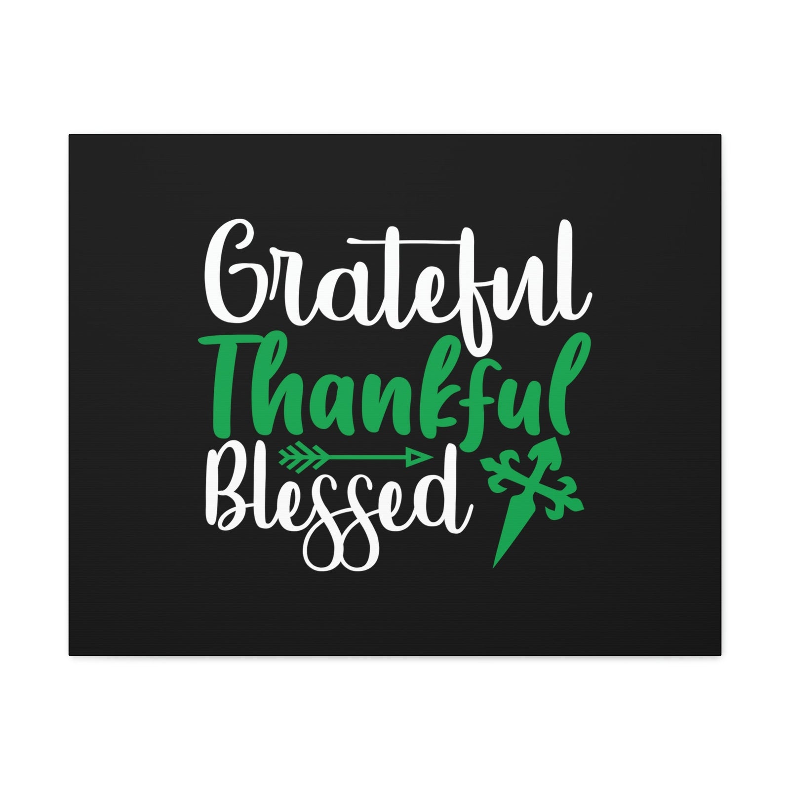 Scripture Walls Grateful, Thankful, Blessed Psalm 106:1 Christian Wall Art Bible Verse Print Ready to Hang Unframed-Express Your Love Gifts