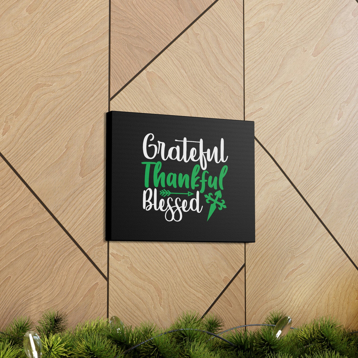 Scripture Walls Grateful, Thankful, Blessed Psalm 106:1 Christian Wall Art Bible Verse Print Ready to Hang Unframed-Express Your Love Gifts