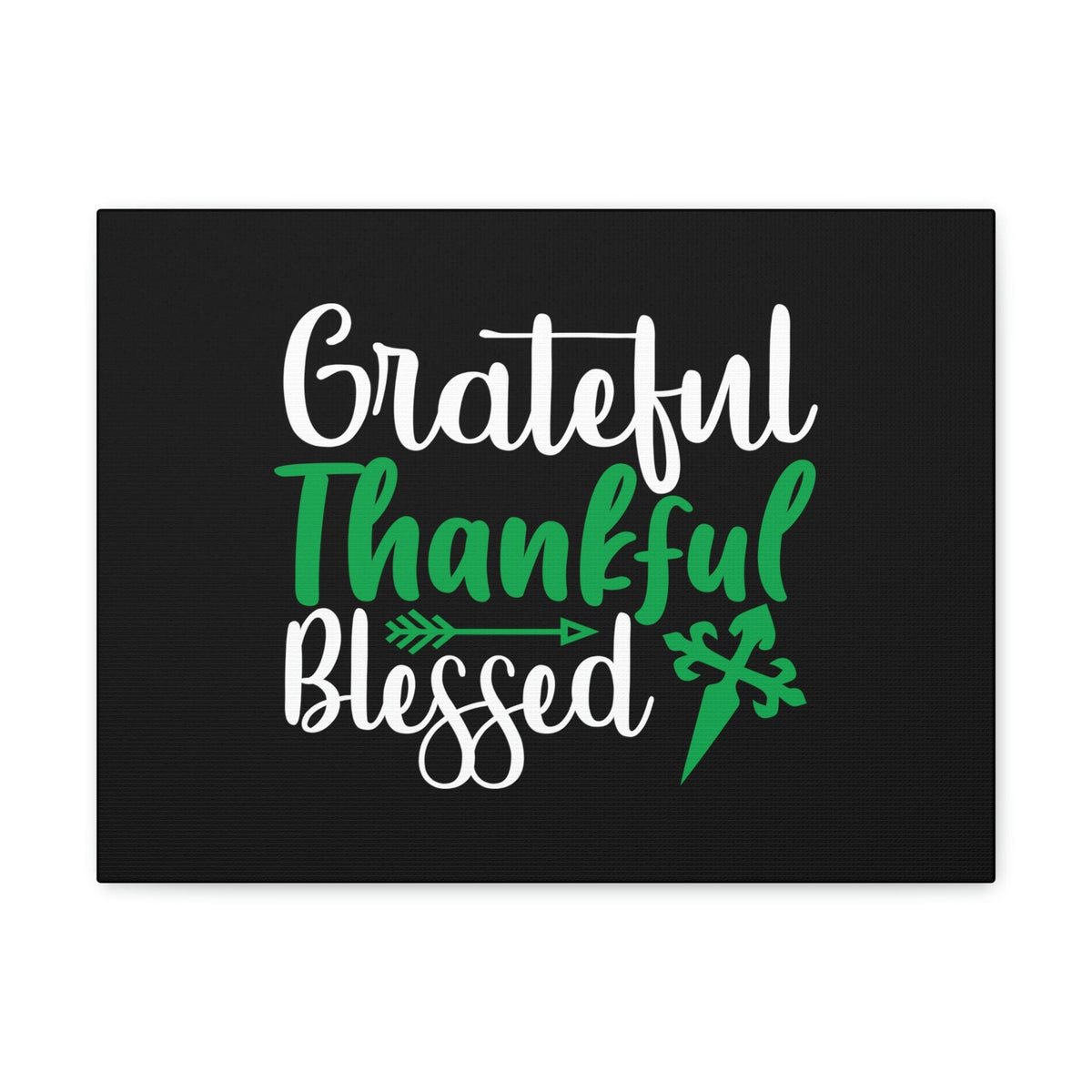 Scripture Walls Grateful, Thankful, Blessed Psalm 106:1 Christian Wall Art Bible Verse Print Ready to Hang Unframed-Express Your Love Gifts