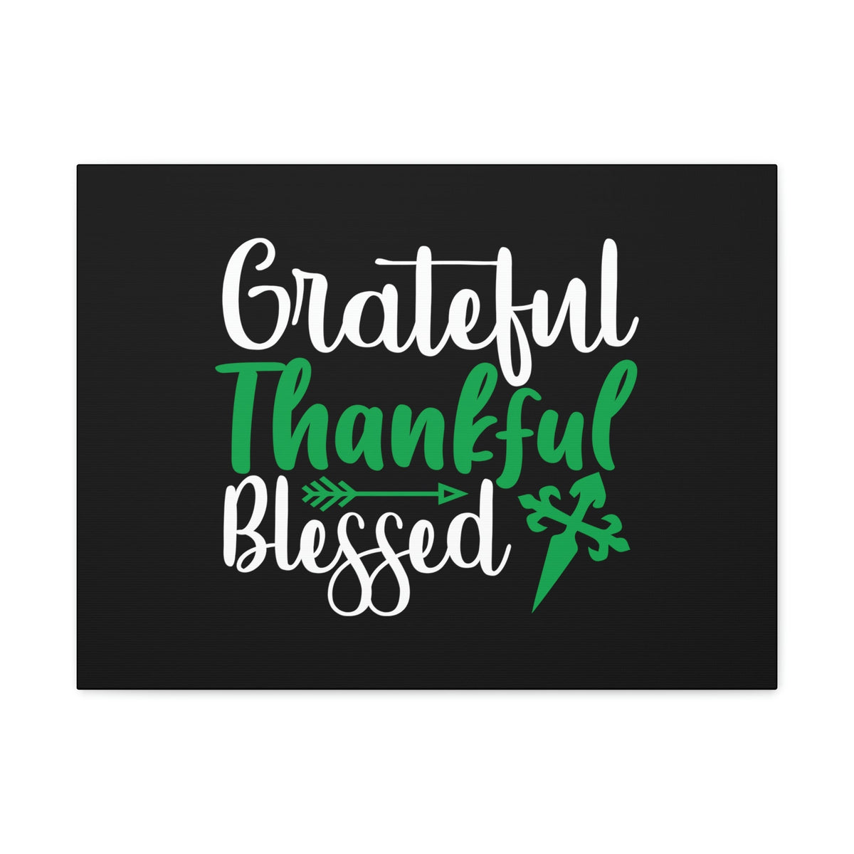 Scripture Walls Grateful, Thankful, Blessed Psalm 106:1 Christian Wall Art Bible Verse Print Ready to Hang Unframed-Express Your Love Gifts