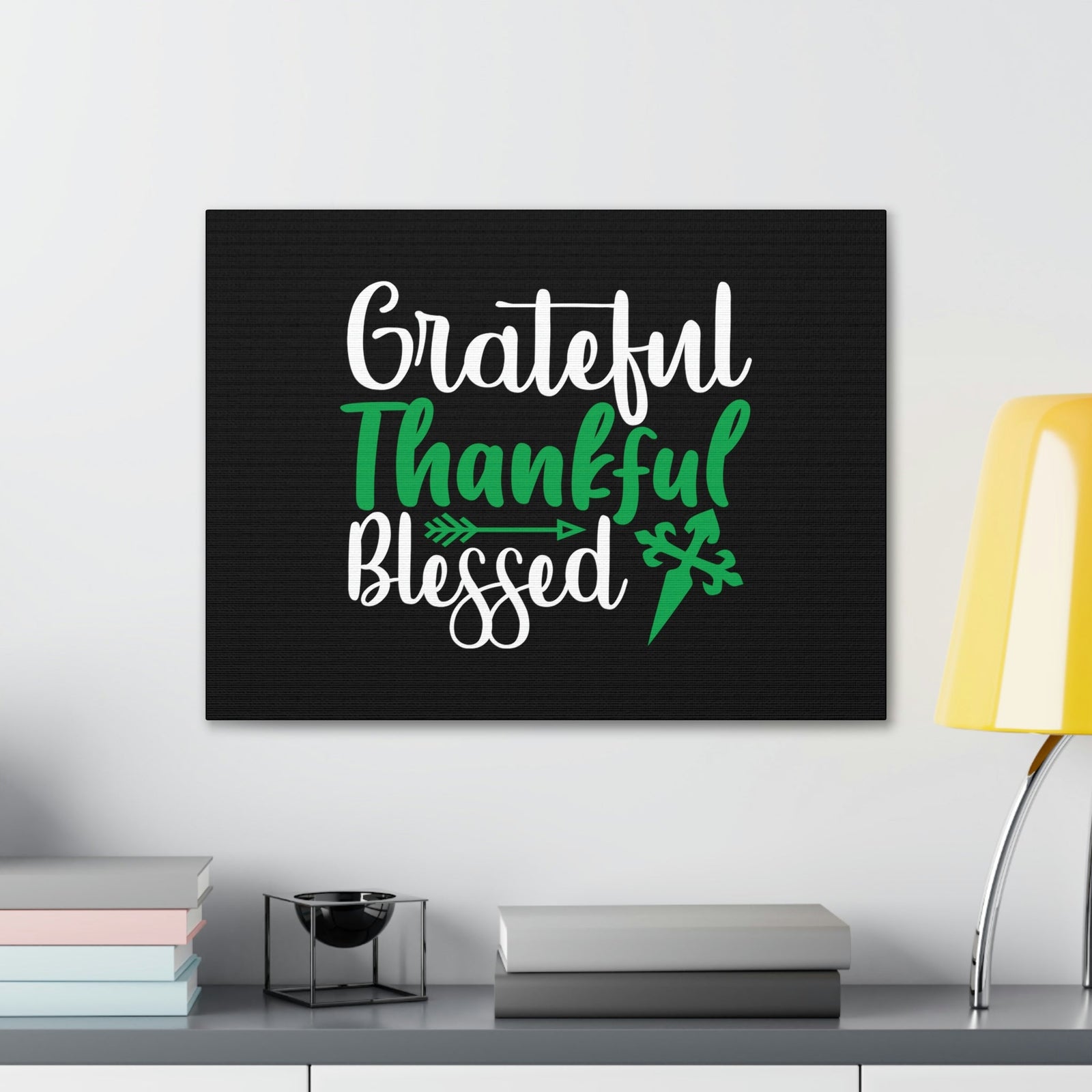 Scripture Walls Grateful, Thankful, Blessed Psalm 106:1 Christian Wall Art Bible Verse Print Ready to Hang Unframed-Express Your Love Gifts