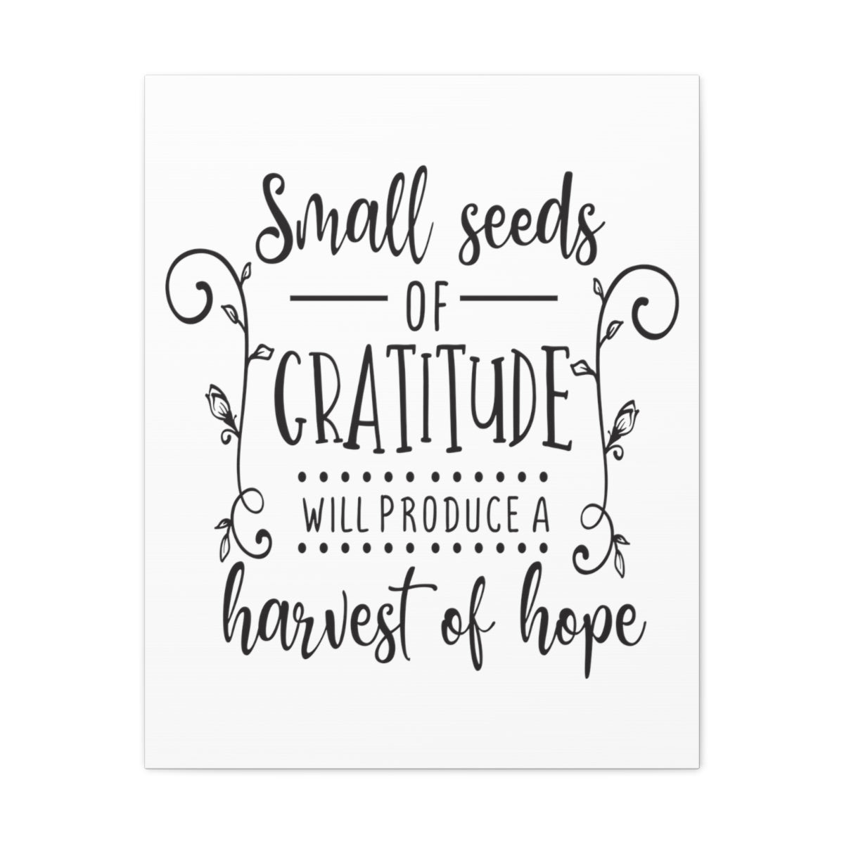 Scripture Walls Gratitude Will Produce 1 Thessalonians 5:18 Christian Wall Art Print Ready to Hang Unframed-Express Your Love Gifts