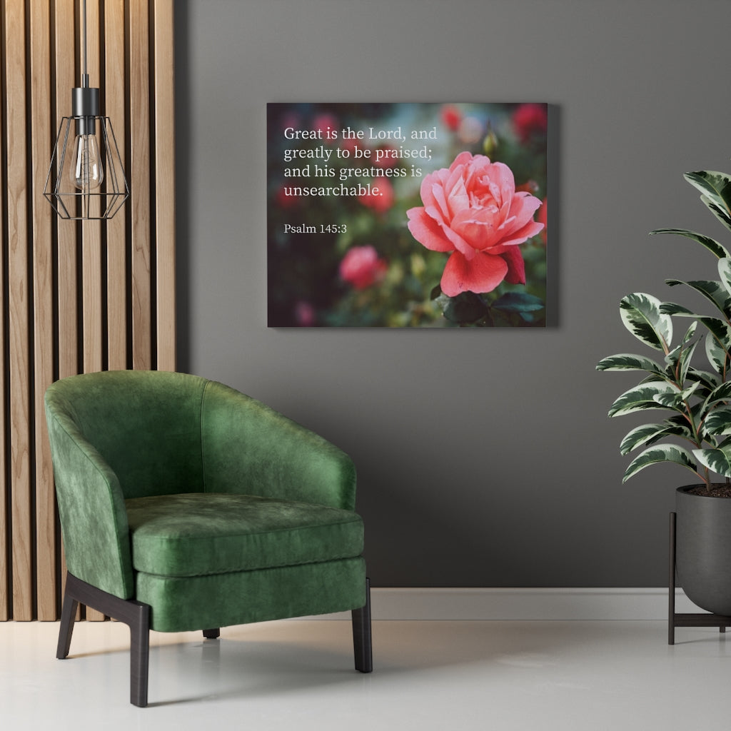 Scripture Walls Greart is The Lord Psalm 56:3 Bible Verse Canvas Christian Wall Art Ready to Hang Unframed-Express Your Love Gifts